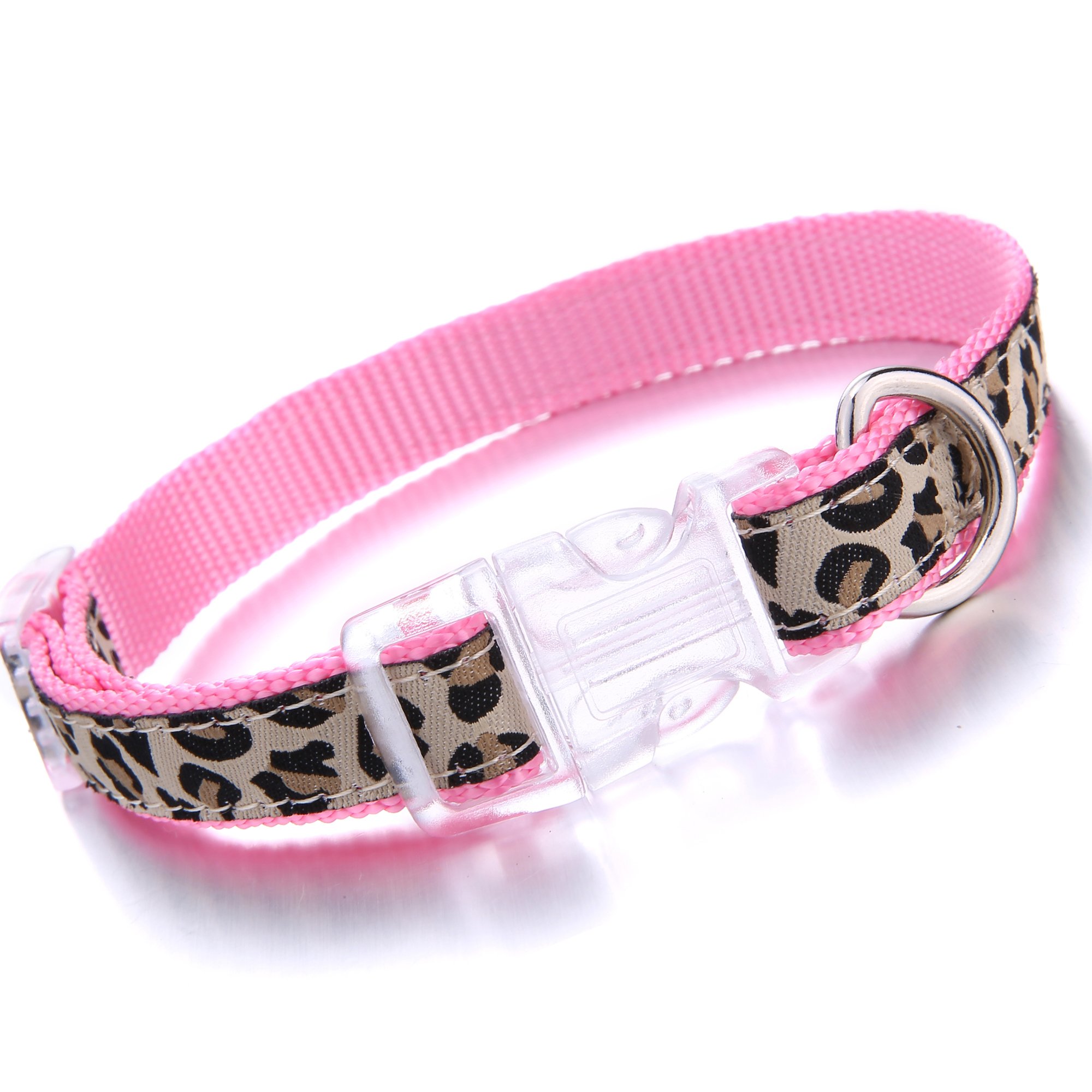 Mile High Life Dog Collar, Harness and Leash Set - Leopard Print Pet Accessories for Small Medium Large Dogs | Durable Nylon Walking Gear for Daily Walks, Training & Outdoor Adventures
