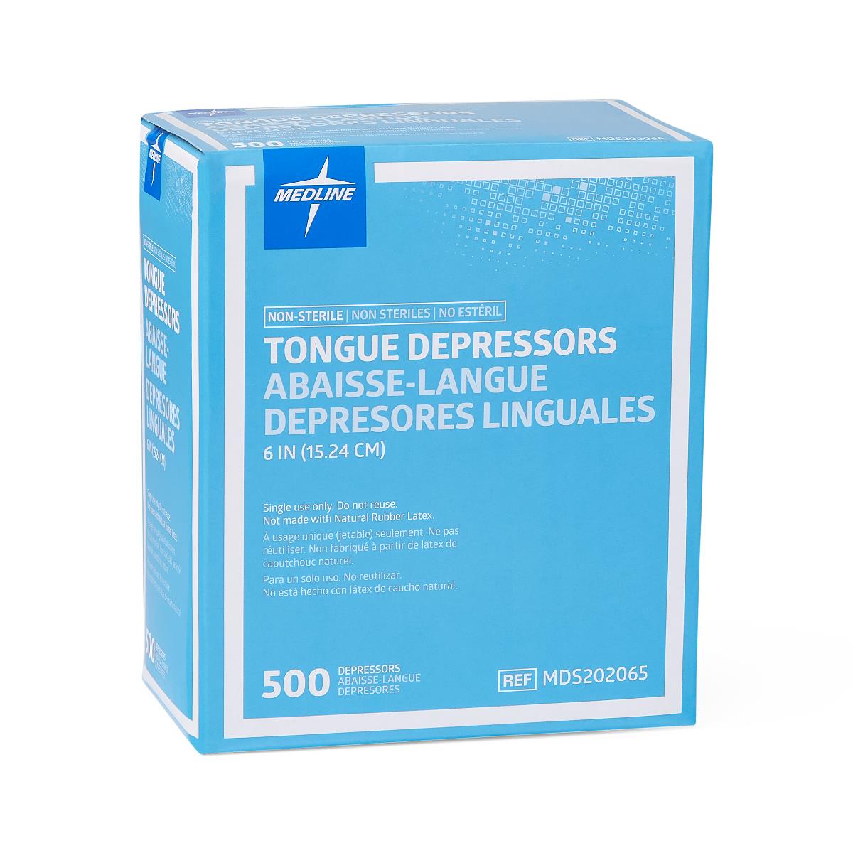 Wooden Tongue Depressors - Pack of 6, Medical Grade Sterile Sticks for Doctors, Dentists & Crafts | Perfect for Oral Exams, DIY Projects & First Aid Kits