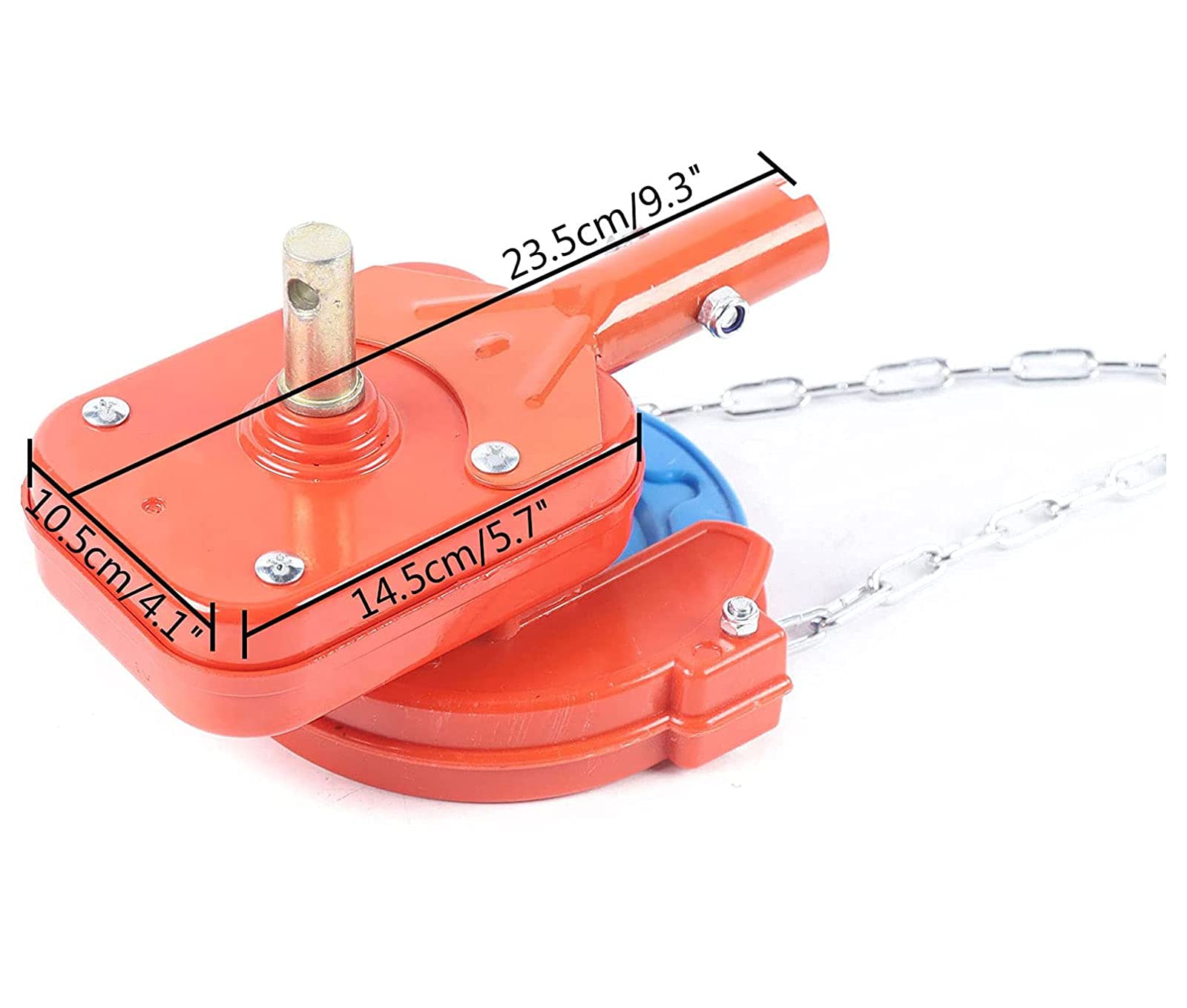 Manual Greenhouse Winch - Film Roll-Up Coiler for Sidewall & Roof Ventilation | Adjustable Chain (4m/6m/8m) | Durable Greenhouse Ventilation Tool for Home Gardens & Commercial Farms