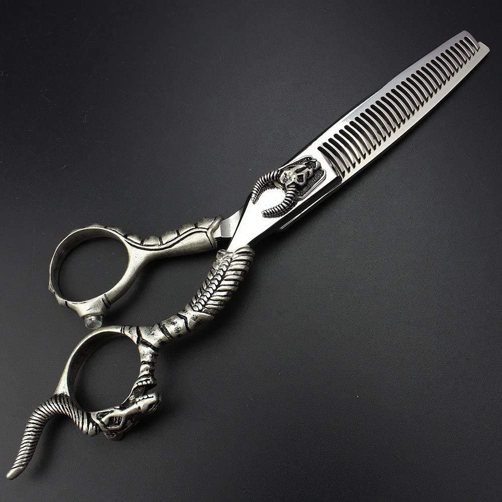 Professional 5.5 Inch Hair Cutting & Thinning Scissors Set - Stainless Steel Salon Shears for Women & Men - Perfect for Home Haircuts, Styling, and Barber Use