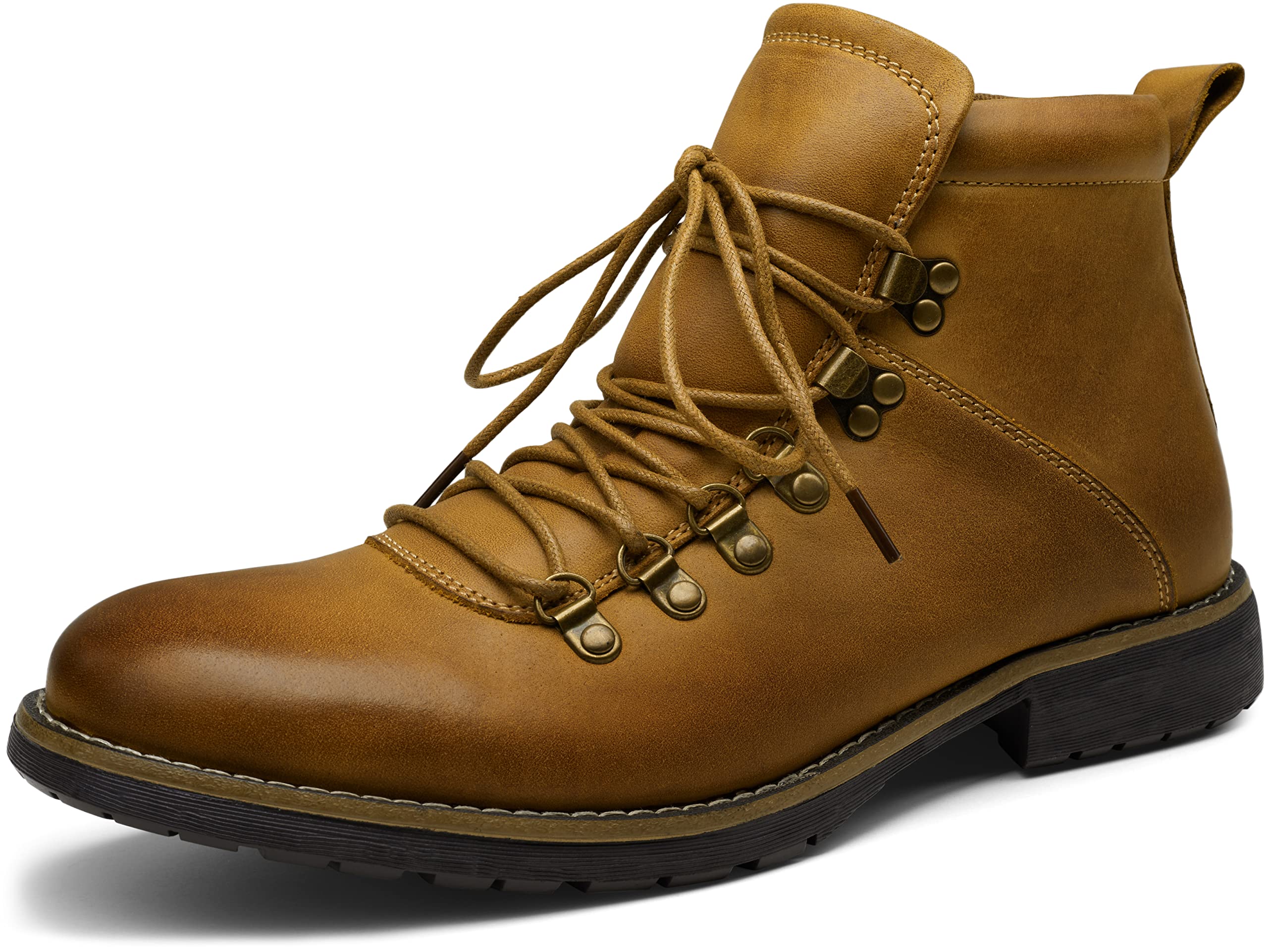 Vostey Men's Casual Motorcycle Combat Ankle Boots - Stylish Dress Boots for Men | Perfect for Riding, Work & Everyday Wear