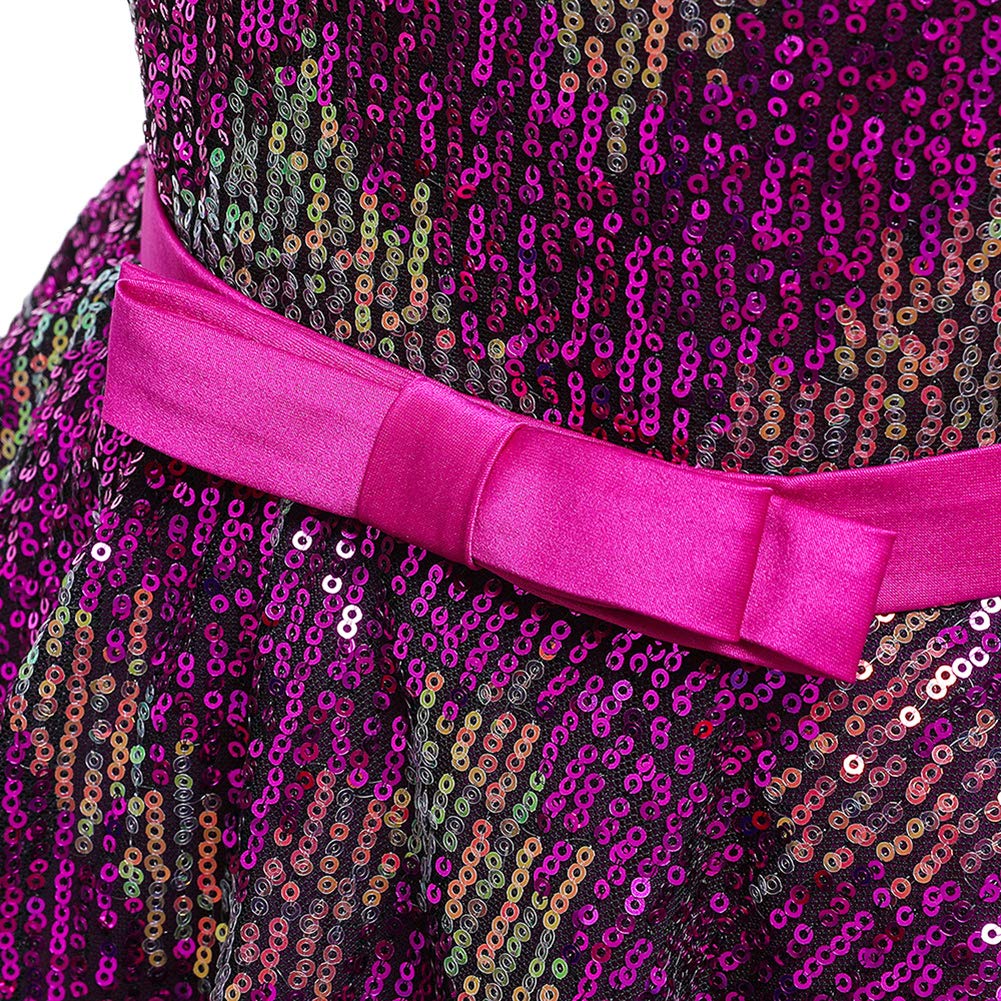 Sparkly Sequins Girls Long Party Dress - Elegant Formal Gown for Kids, Flower Girl & Evening Events | Perfect for Weddings, Pageants & Special Occasions