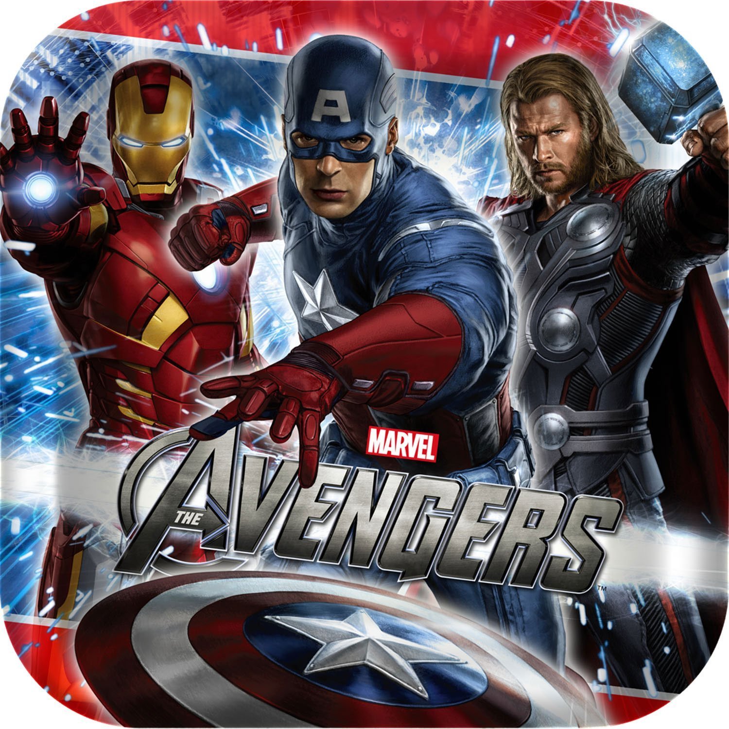 Marvel Avengers Character Dinner Plates Set of 8 - Superhero Themed Dinnerware for Kids & Adults - Perfect for Birthday Parties, Movie Nights & Superhero Fan Collections