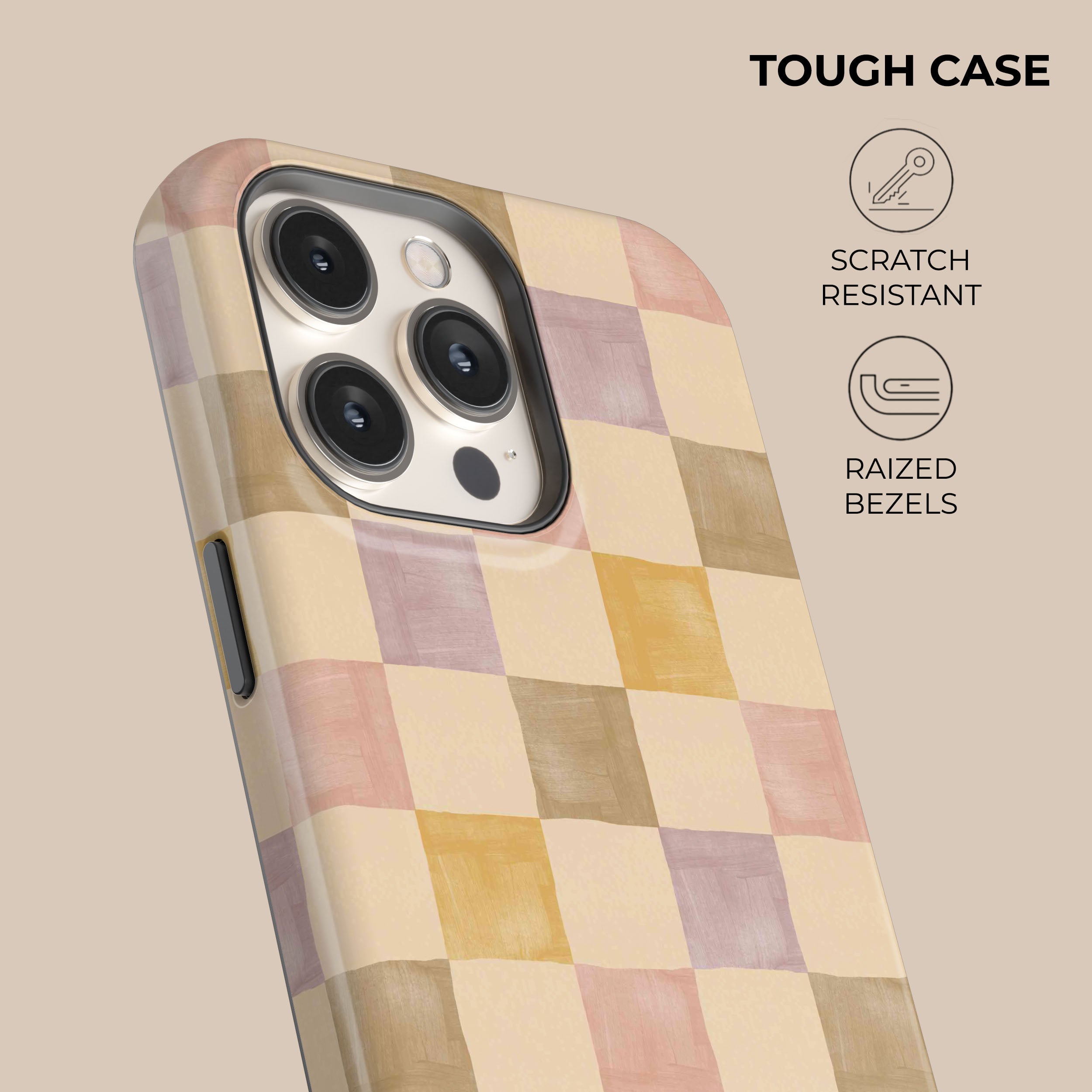 Pale Paradise Phone Case - Slim Protective Cover for iPhone & Android - Trendy Aesthetic Design for Everyday Use & Travel