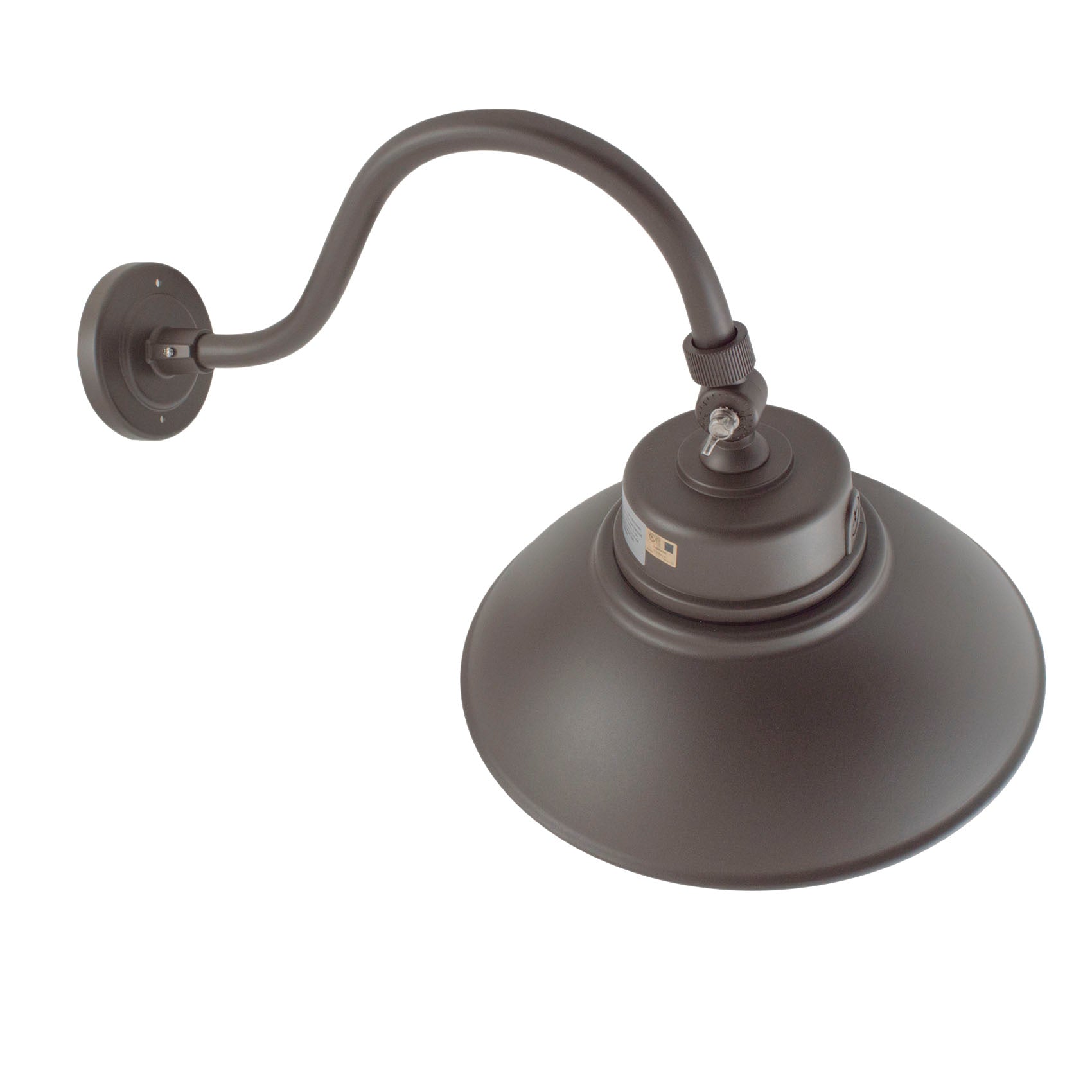 20W LED Gooseneck Barn Light with Swivel Head - Durable Outdoor Lighting for Porch, Garage, and Farmhouse