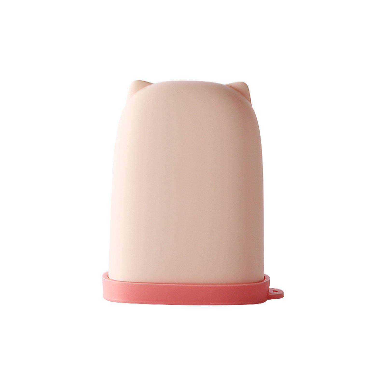 HRTNS Portable Travel Soap Box - Leak-Proof Silicone Soap Container for Toiletries | Compact & Lightweight for Camping, Gym, Backpacking (Pink)