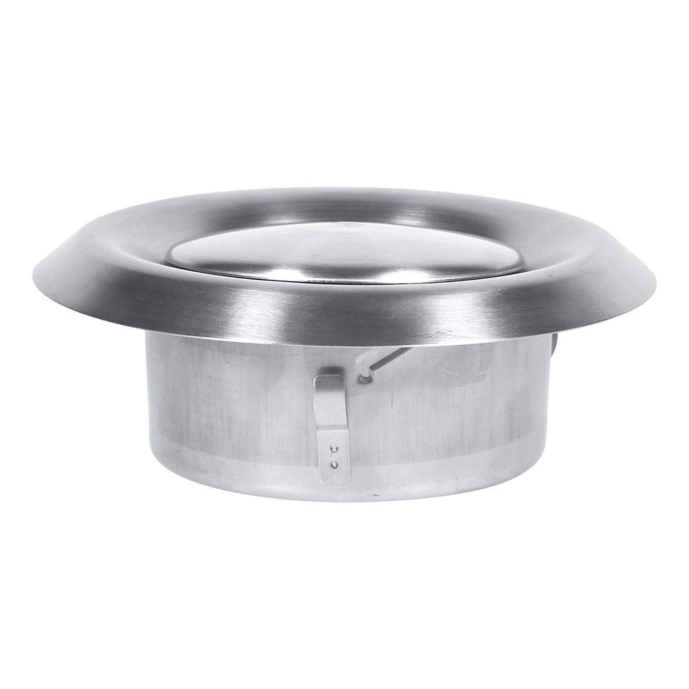 Stainless Steel Round Air Vent Cover - 150mm Adjustable Ceiling & Wall Diffuser for Home Ventilation - Perfect for HVAC Systems, Bathrooms, and Kitchen Exhaust