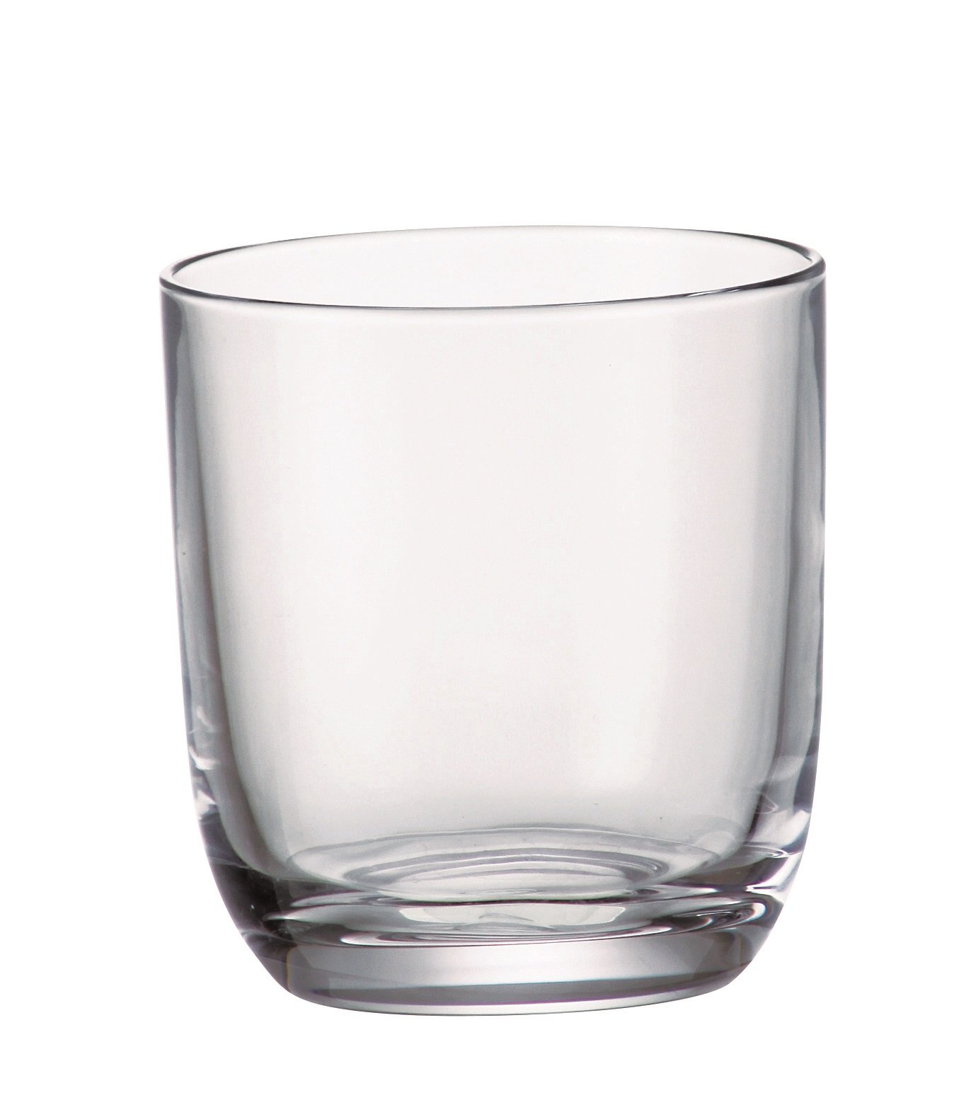 Premium Red Vanilla Orbit Tumbler Glasses - Set of 6 (280ml/9.5oz) Clear Drinking Cups for Cocktails, Iced Coffee & Smoothies - Dishwasher Safe Glassware for Home, Bar & Restaurant Use