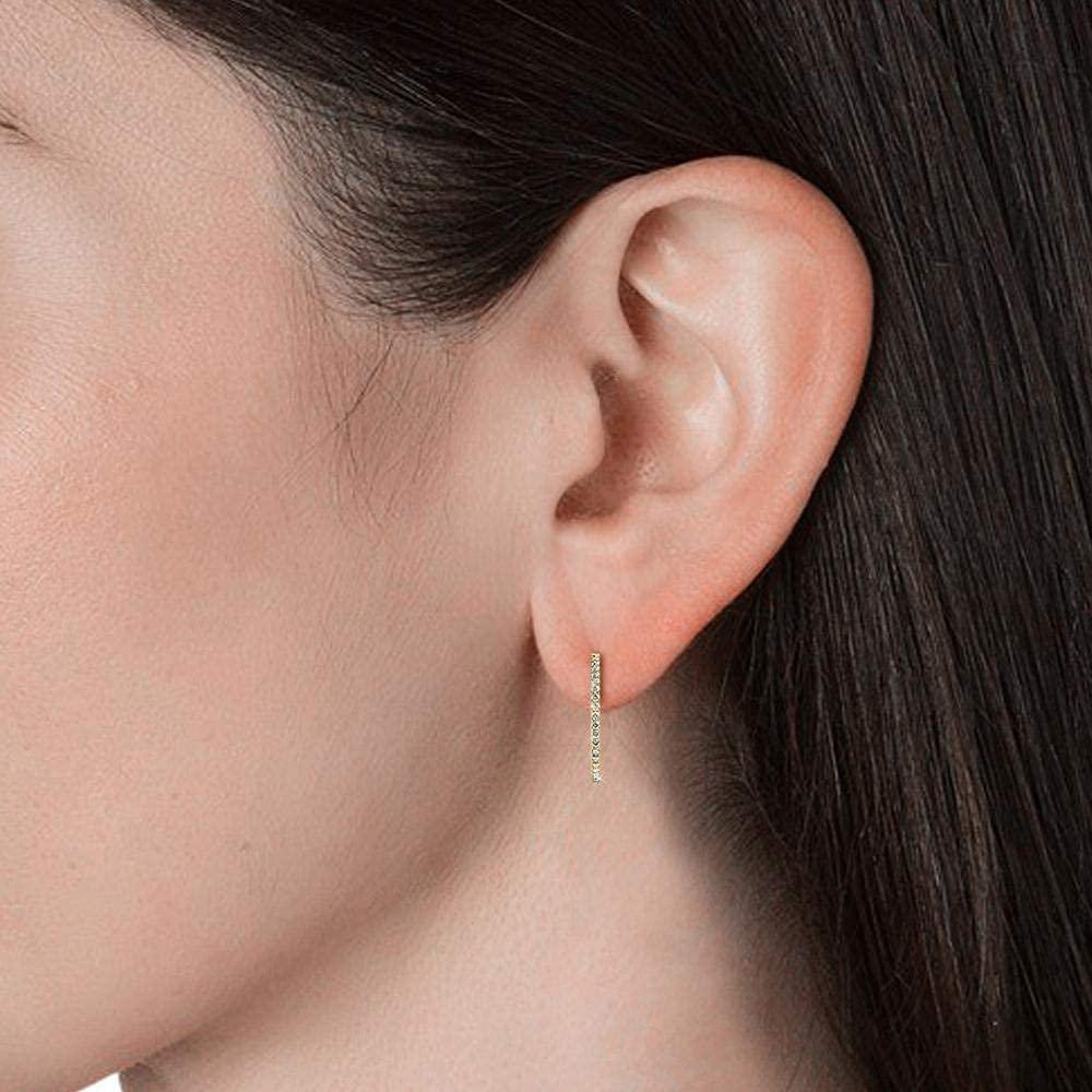 Cate & Chloe 18k Yellow Gold Hoop Earrings with Swarovski Crystals - 2 Pairs (Amaya & Rosalyn) Value Set - Elegant Jewelry for Women, Perfect for Parties, Weddings & Everyday Wear