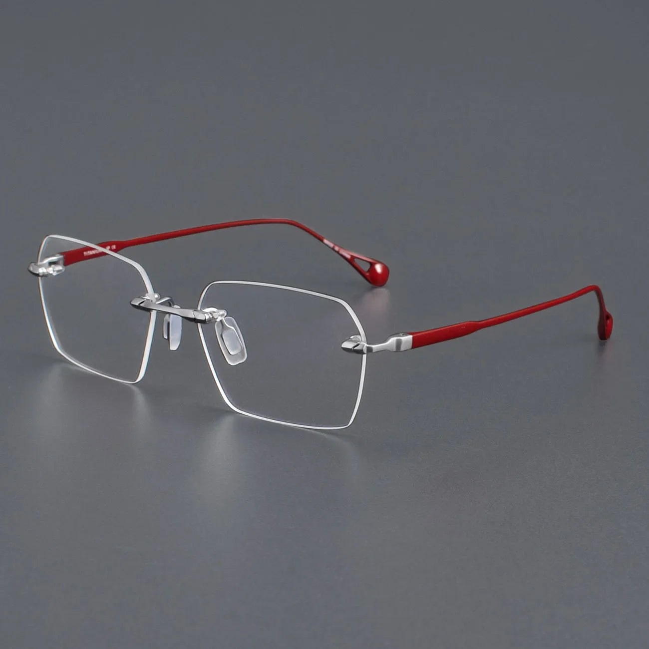 Aror Unisex Rimless Polygon Square Titanium Eyeglasses Frame - Lightweight Durable Titanium Glasses for Men & Women - Perfect for Reading, Driving & Fashion Accessories
