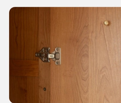 Solid Oak and Cherry Wood Wardrobe - Elegant and Durable Closet for Bedroom, Living Room, or Walk-In Closet Storage