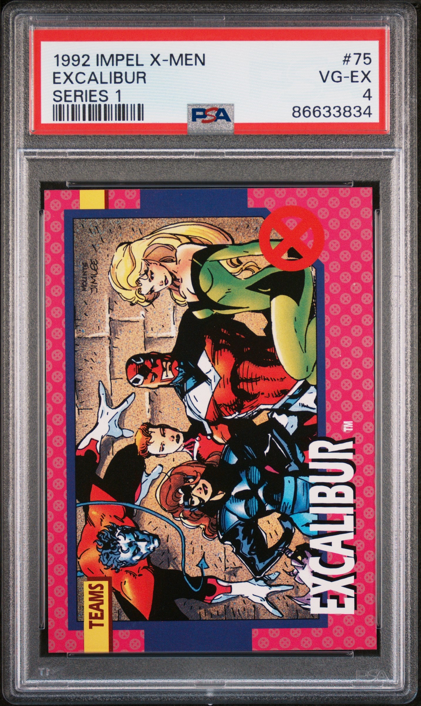 1992 IMPEL X-Men Series 1 Excalibur Series 1 #75 PSA 4 Graded Comic - Rare Collectible for Marvel Fans & Comic Book Investors - Perfect for Display, Gifts, and Investment Portfolios