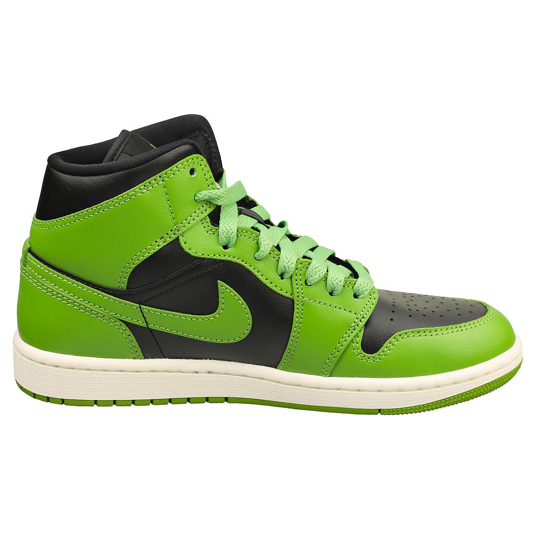 Women's Air Jordan Retro 1 Mid 'Altitude Green' Basketball Shoes - Size 5.5 | BQ6472-031 | Streetwear & Casual Fashion Sneakers for Everyday Wear