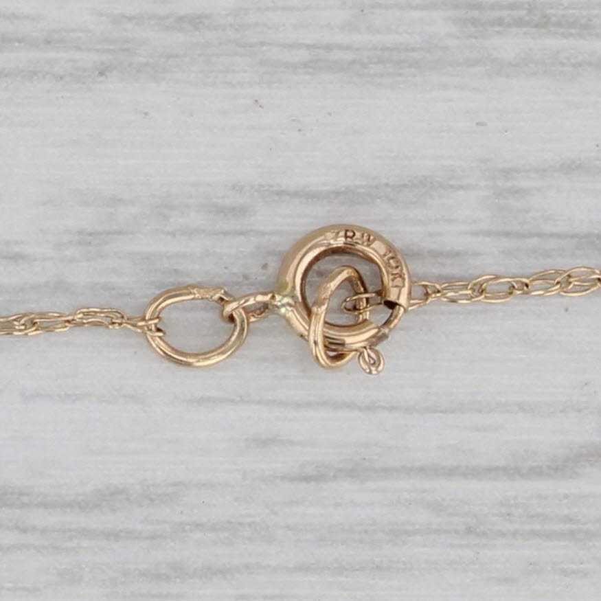 0.45ctw Diamond Journey Pendant Necklace - 10k Yellow Gold 18.25