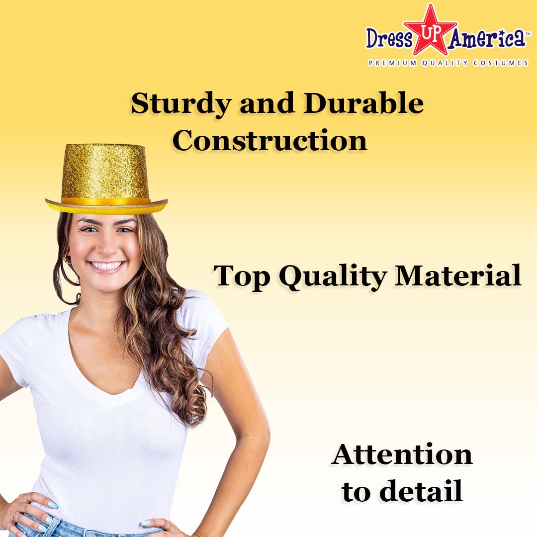 Top Hats for Adults - Shiny Tuxedo Hat for Men & Women - Costume Magician Hat for Halloween, Cosplay & Formal Events | Dress Up America