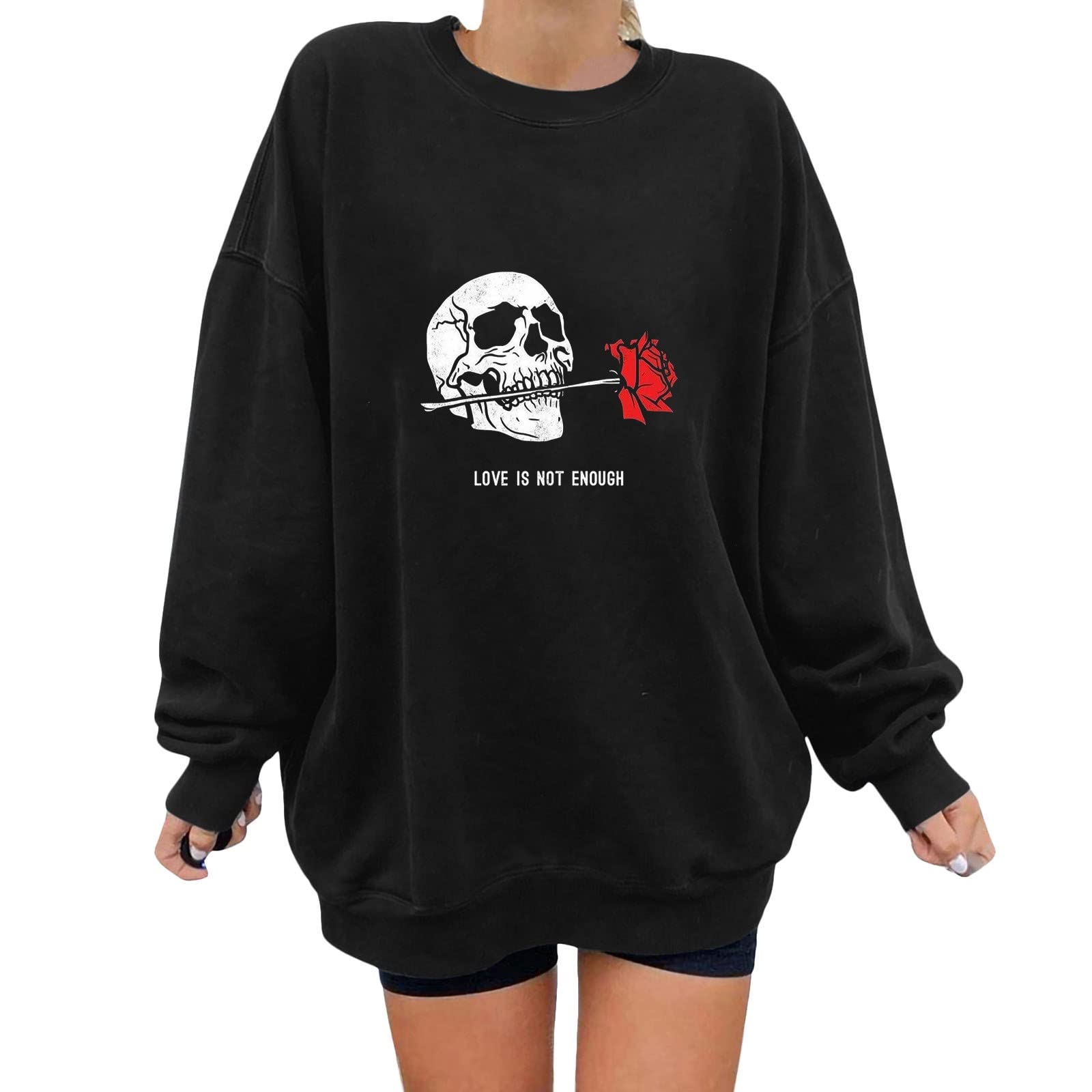 Women's Casual Loose Fit Winged Tops Full Zip Sweatshirt - Round Neck Long Sleeve Pullover for Everyday Wear, Street Style & Layering Outfits