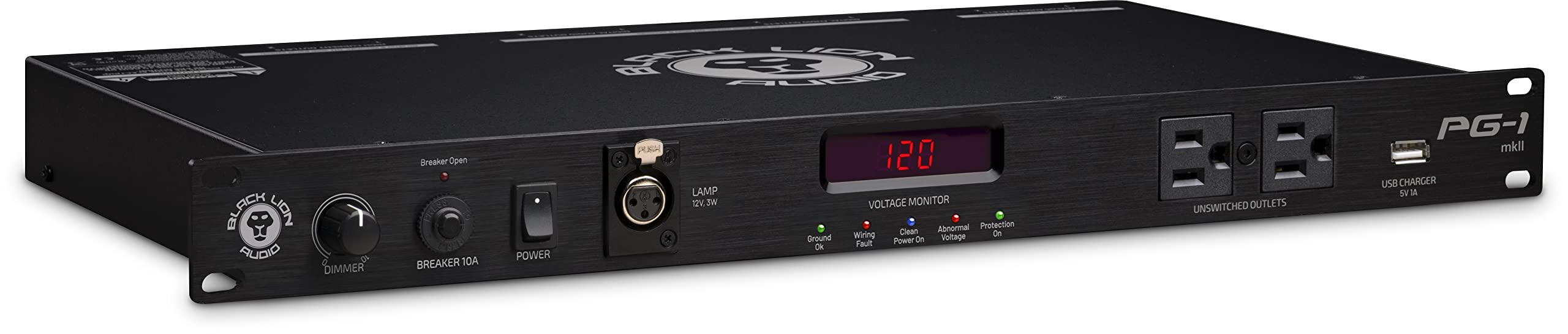 Black Lion Audio PG-1 MK2 Professional Rackmount Power Conditioner - Studio & Live Sound Equipment for Clean Audio Power