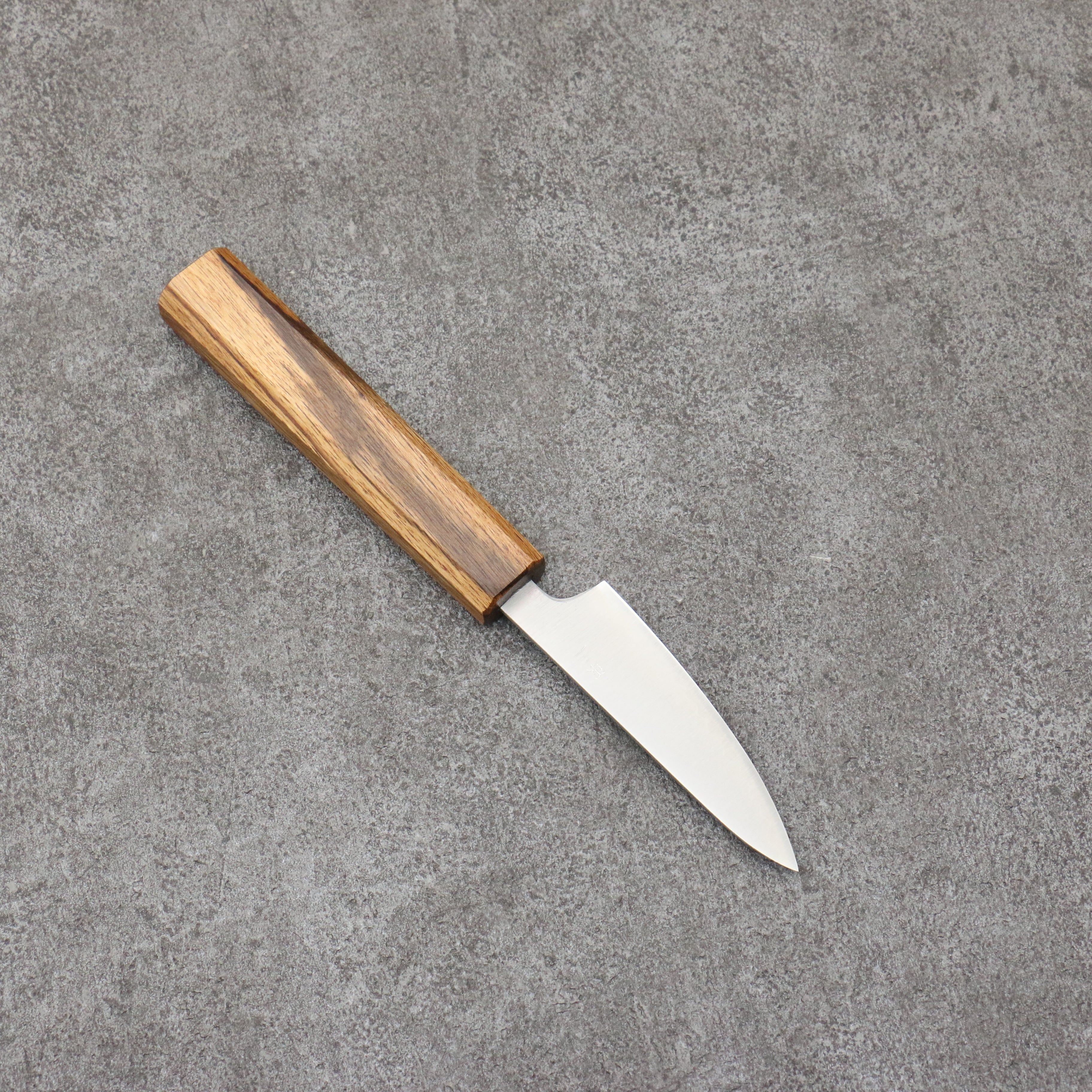 Premium Seisuke Silver Steel No.3 Migaki Polish Finish Paring Knife - 80mm Blade with White Oak Handle - Perfect for Peeling, Slicing & Precision Kitchen Tasks
