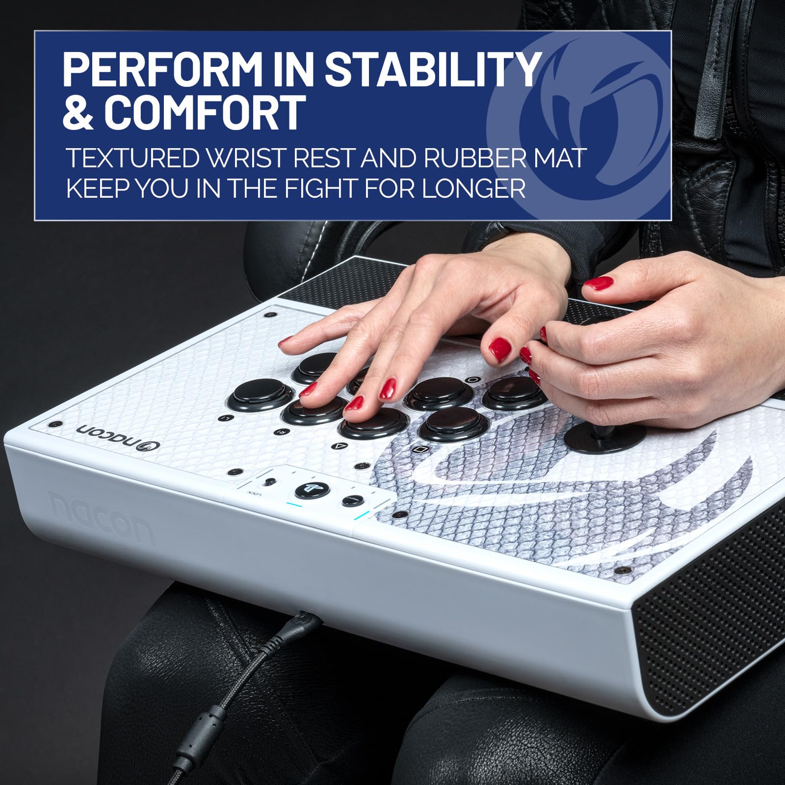 NACON Daija Arcade Fight Stick - Officially Licensed for PS5, PS4 & PC (Windows 10/11) | Professional Fighting Game Controller for Street Fighter, Tekken & eSports Tournaments | Perfect for Competitive Gaming & Home Arcade Setup