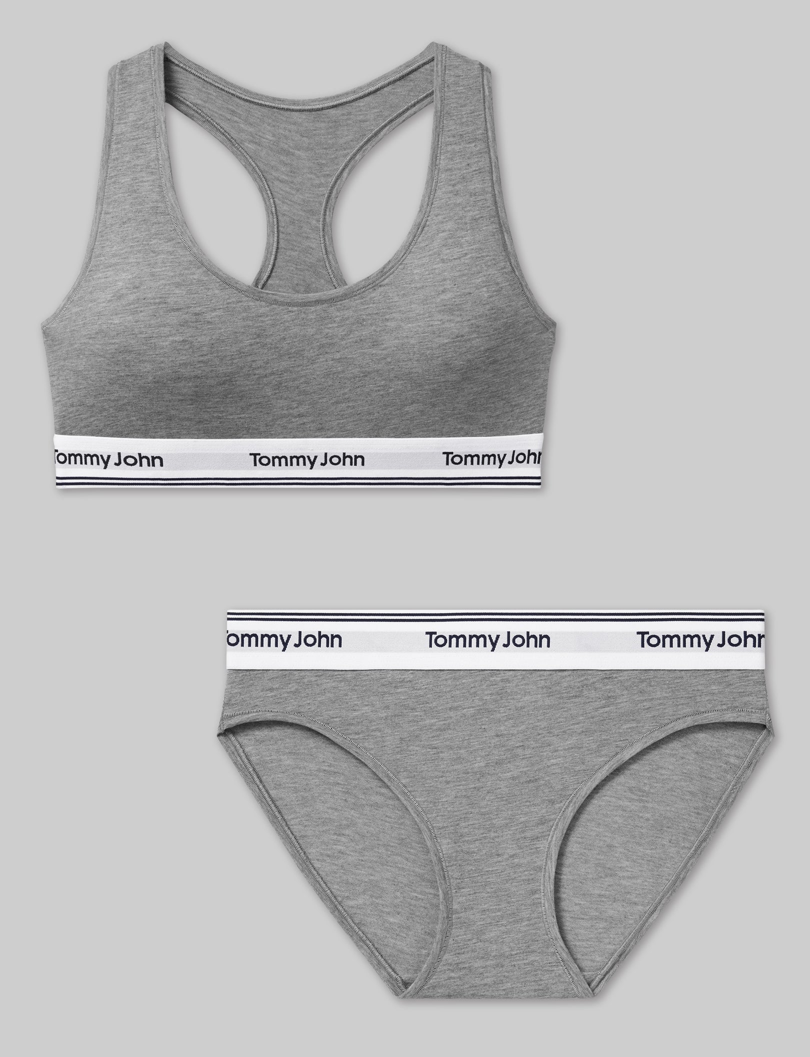 Signature Cotton Scoop Bralette & Bikini Set - Soft Comfortable Lingerie for Women - Perfect for Beach, Pool, Yoga & Lounge Wear