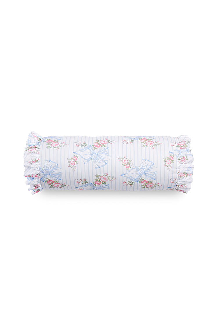 Elegant Ruffle Bolster Pillow - Soft & Stylish Decorative Cushion for Sofa, Bed, Nursery, and Home Decor - Perfect for Living Room, Bedroom, and Nursery Styling