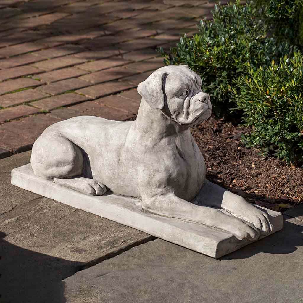 Campania International Boxer Statue - Classic Home Decor, Garden Sculpture & Unique Gift for Collectors | Perfect for Indoor & Outdoor Display