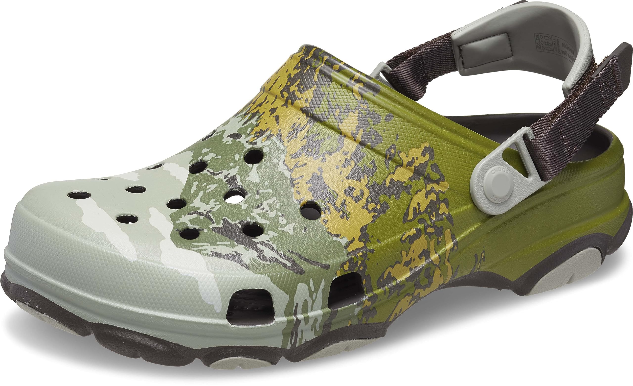 Crocs Unisex-Adult All-Terrain Camo Clog - Comfortable Waterproof Slip-On Shoes for Men & Women - Perfect for Hiking, Beach, Gardening & Outdoor Activities