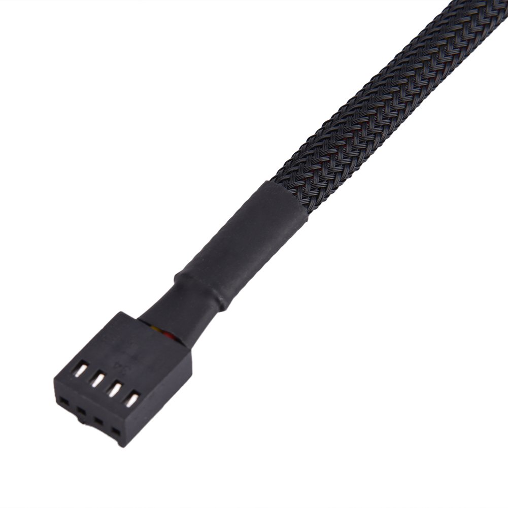 4-Pin PWM Fan Hub - Computer CPU & Case Fan Power Splitter Connector Cable Adapter for PC Cooling System - Perfect for Gaming Rigs, Workstations & Custom PC Builds