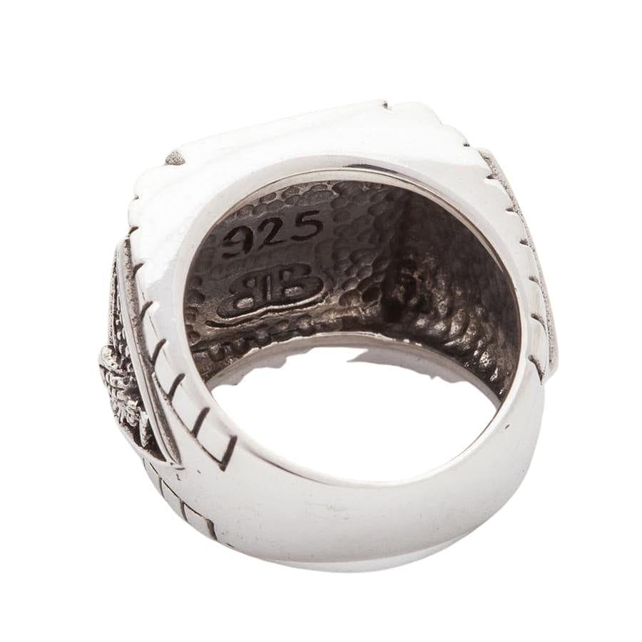 Authentic Turquoise Eagle Sterling Silver Ring for Men - Handcrafted Native American Jewelry for Gifts, Weddings & Special Occasions
