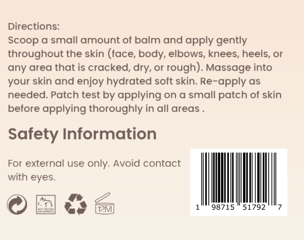 100% Grass-Fed Beef Tallow Face Moisturizer & Body Balm - 4oz Natural Skin Care Cream with Honey & Almond Oil - Hydrating Lotion for Dry Skin, Eczema & Anti-Aging - Perfect for Daily Face Routine & Nighttime Skincare