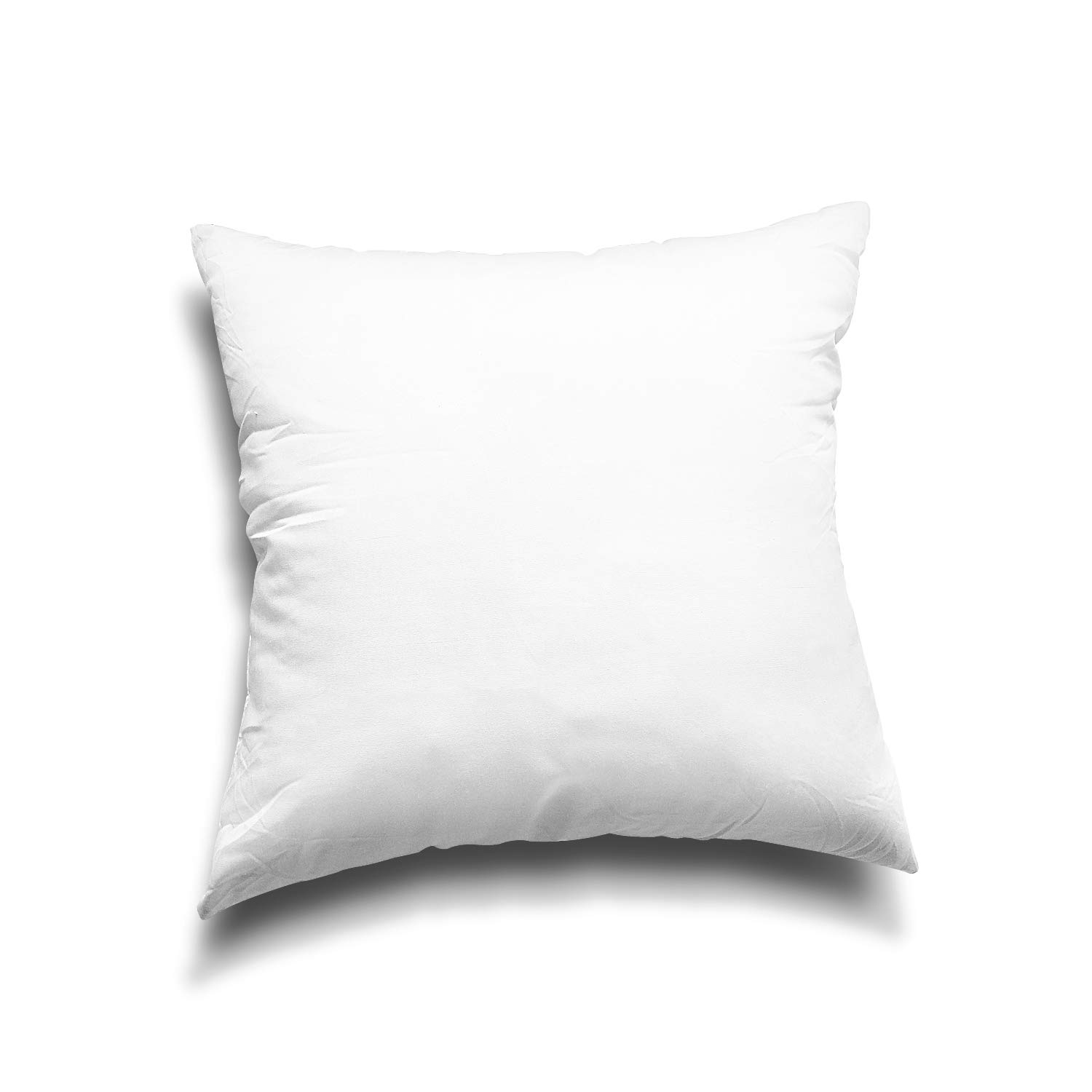 EDOW 24x24 Inch Down Alternative Throw Pillow Inserts - Set of 2 Lightweight Polyester Couch Cushions for Sofa, Bed & Home Decor - Machine Washable Pillow Sham Stuffers (White) - Perfect for Living Room, Bedroom & Dorm Comfort