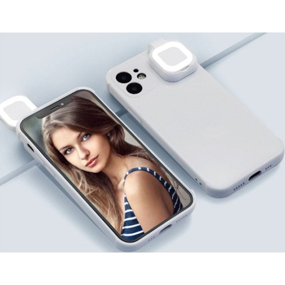 Best Selfie Light Case for iPhone 13 - 3 Color Adjustable LED Ring Light with Wireless Charging | Perfect for TikTok, YouTube Videos & Low Light Photography