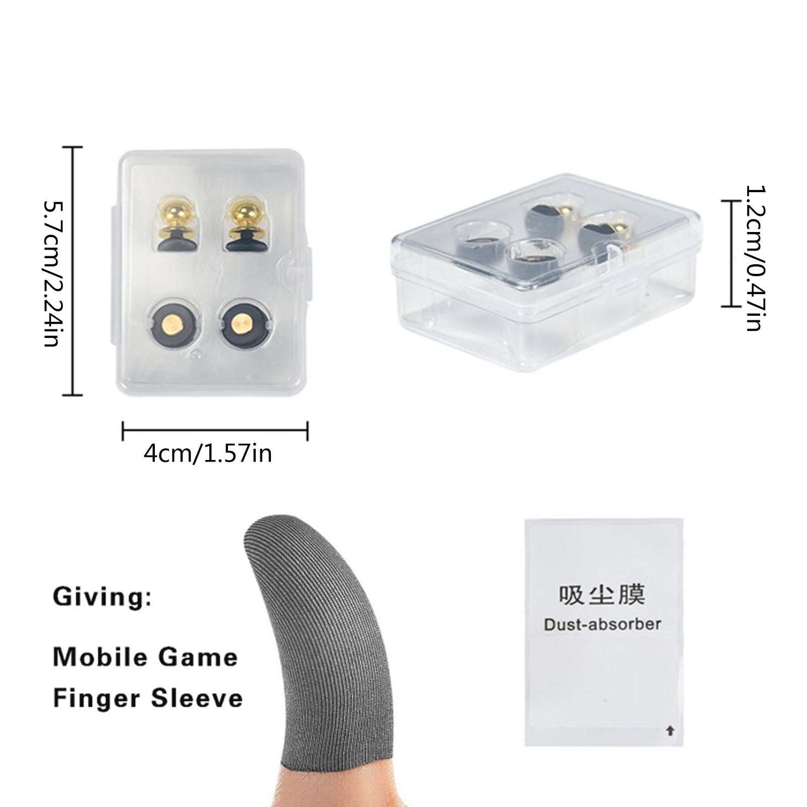 Mini Conductive Suction Cup Game Joystick - Phone Game Assistant Button for Mobile Gaming | Enhance Gameplay for PUBG, Fortnite & Call of Duty