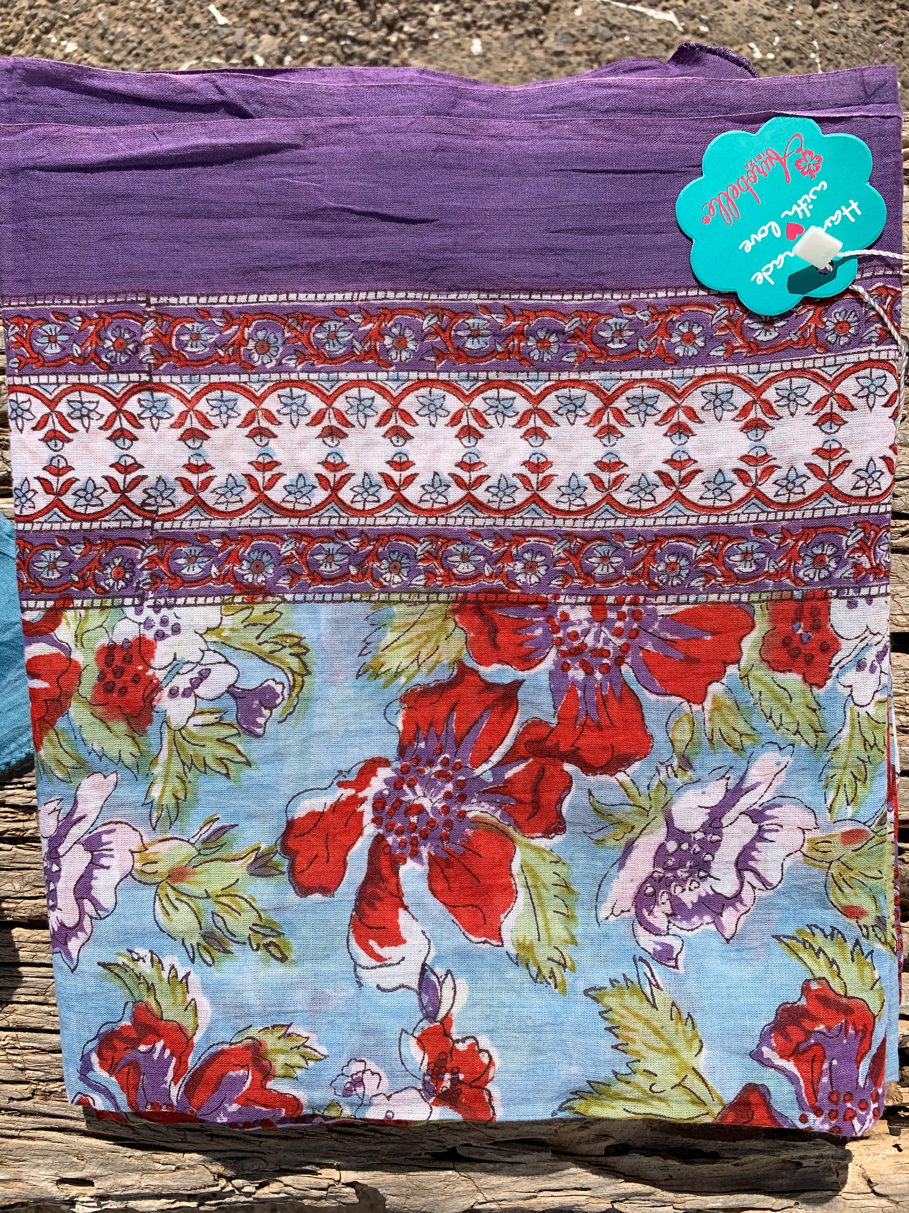 Stylish Block Print Cotton Sarong Pareo Shawl - New Collection for Beach, Pool & Summer Fashion