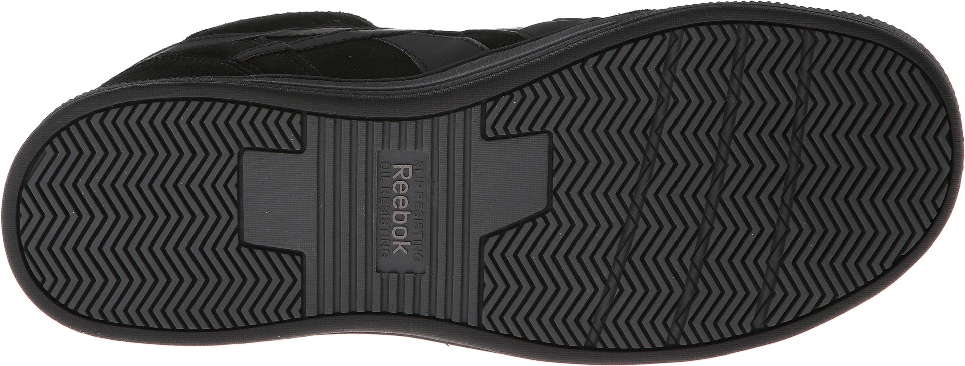 Reebok RB1735 Men's Safety Toe Skateboard Work Shoes - Black Steel Toe Work Boots for Construction, Warehouse & Industrial Use