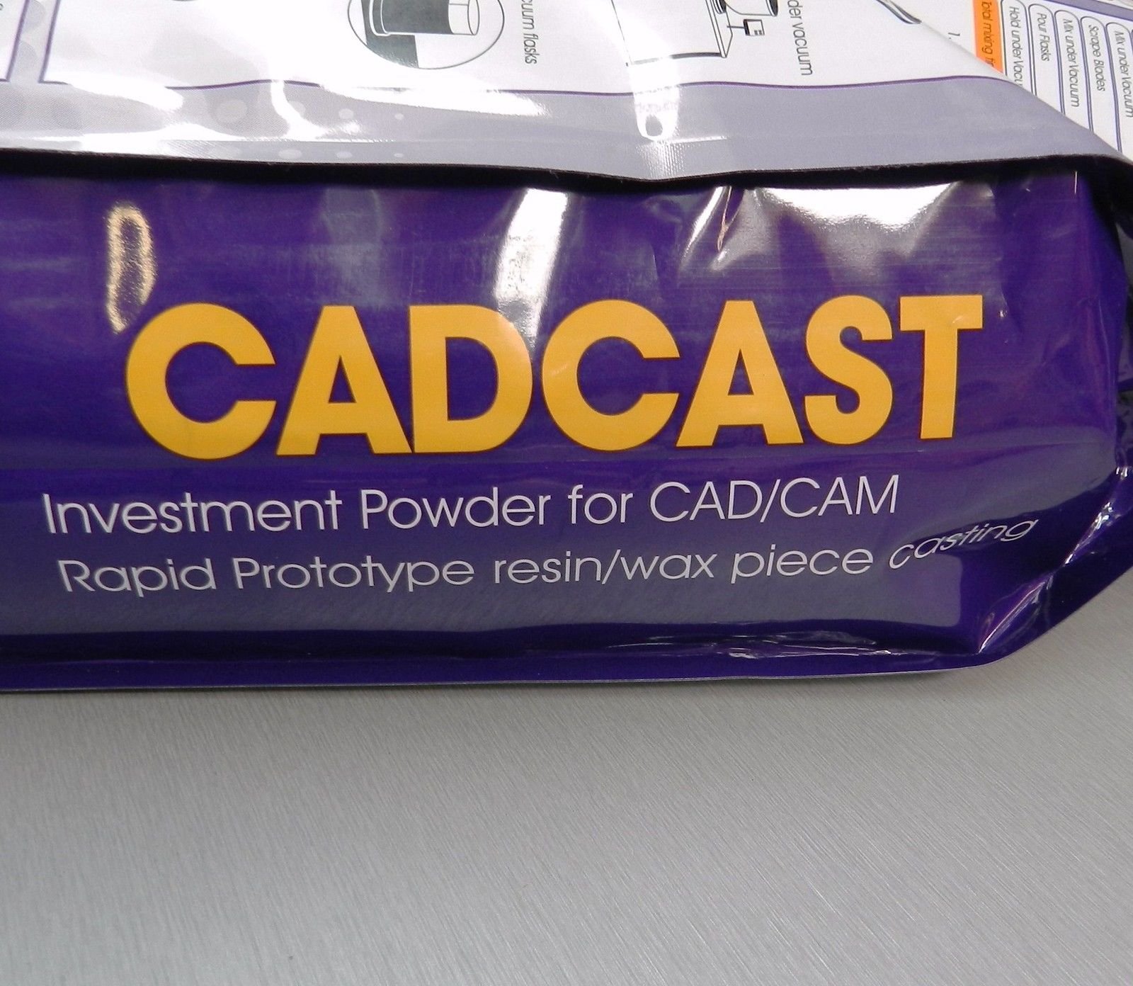 CADCAST 10Kg Resin Wax Casting Investment Powder for CAD/CAM Rapid Prototype Models (LZ 24 FR L Box) – Ideal for Jewelry Making, Dental Crowns & Industrial Prototyping