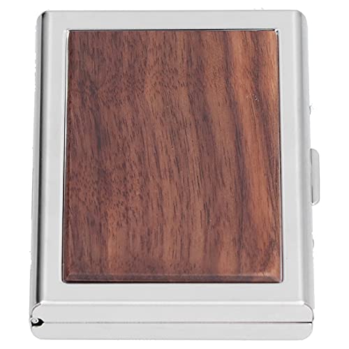 Premium Wooden Credit Card Holder - Walnut Business Card Case for Women & Men, Compact & Portable Wallet Organizer for Travel, Office, and Everyday Use