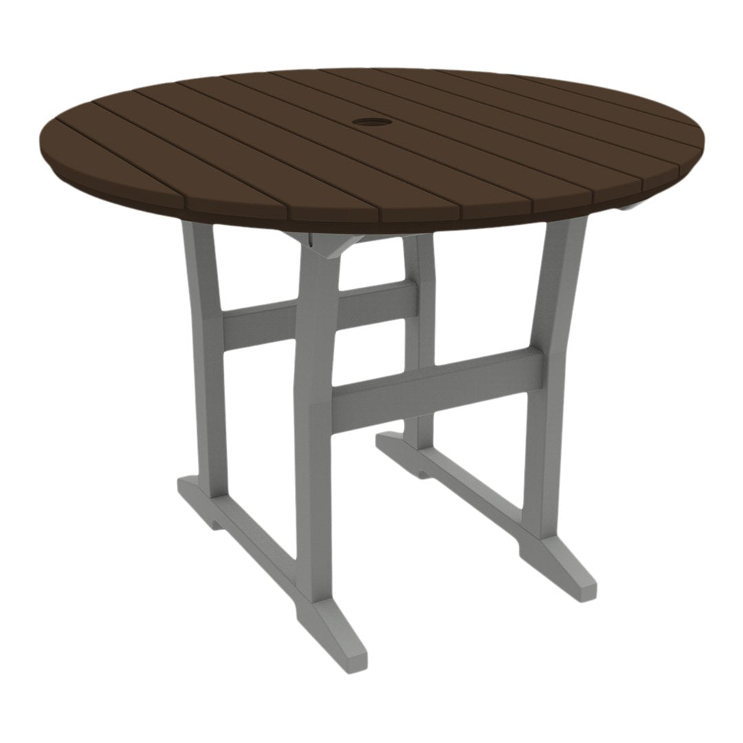 Coastline Cafe Round Dining Table - 36 Inch Modern Kitchen Table for Small Spaces, Breakfast Nook & Apartment - Perfect for Coffee Shops, Restaurants & Home Decor