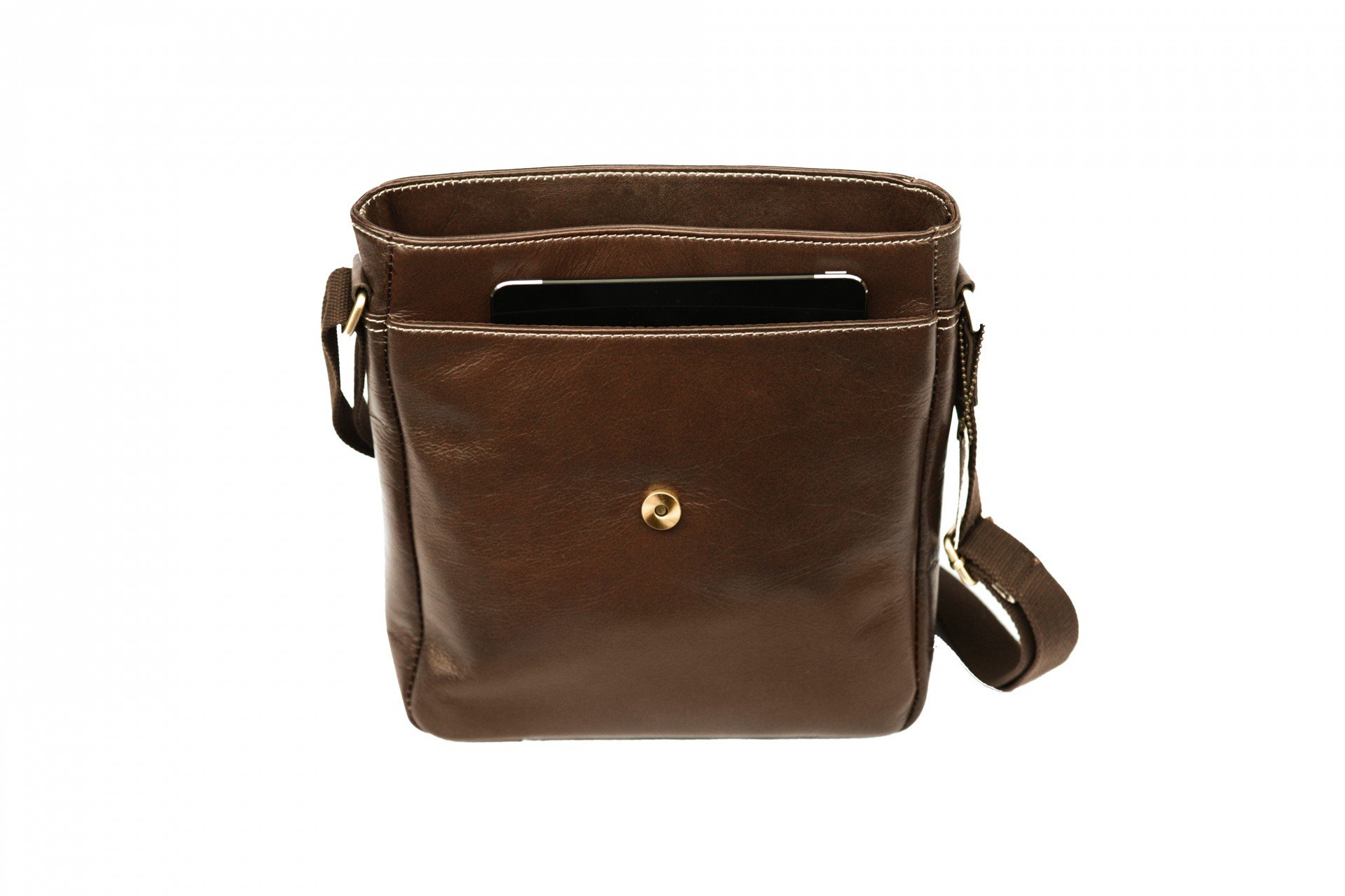 Premium Soft Leather Crossbody Shoulder Bag with Tablet Pocket - Unisex Messenger Bag for Men & Women | Perfect for Work, Travel & Everyday Use