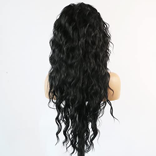 Curly Blonde Brown Reverse Ombre Wig - Long Synthetic Hairpiece for Cosplay, Halloween & Daily Fashion