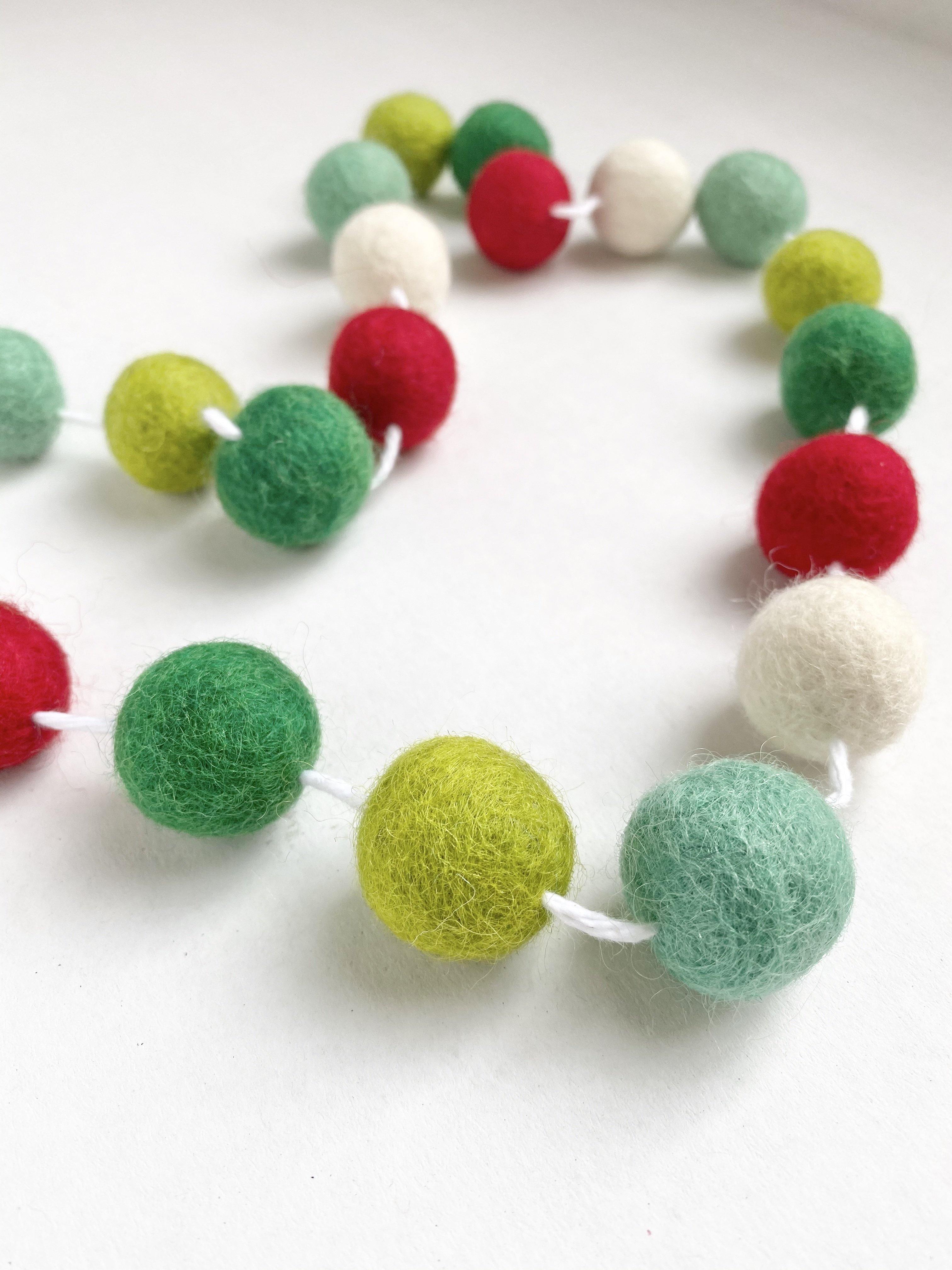 Whimsical Christmas Garland Decor - Festive Holiday Home Decorations for Tree, Mantel & Staircase