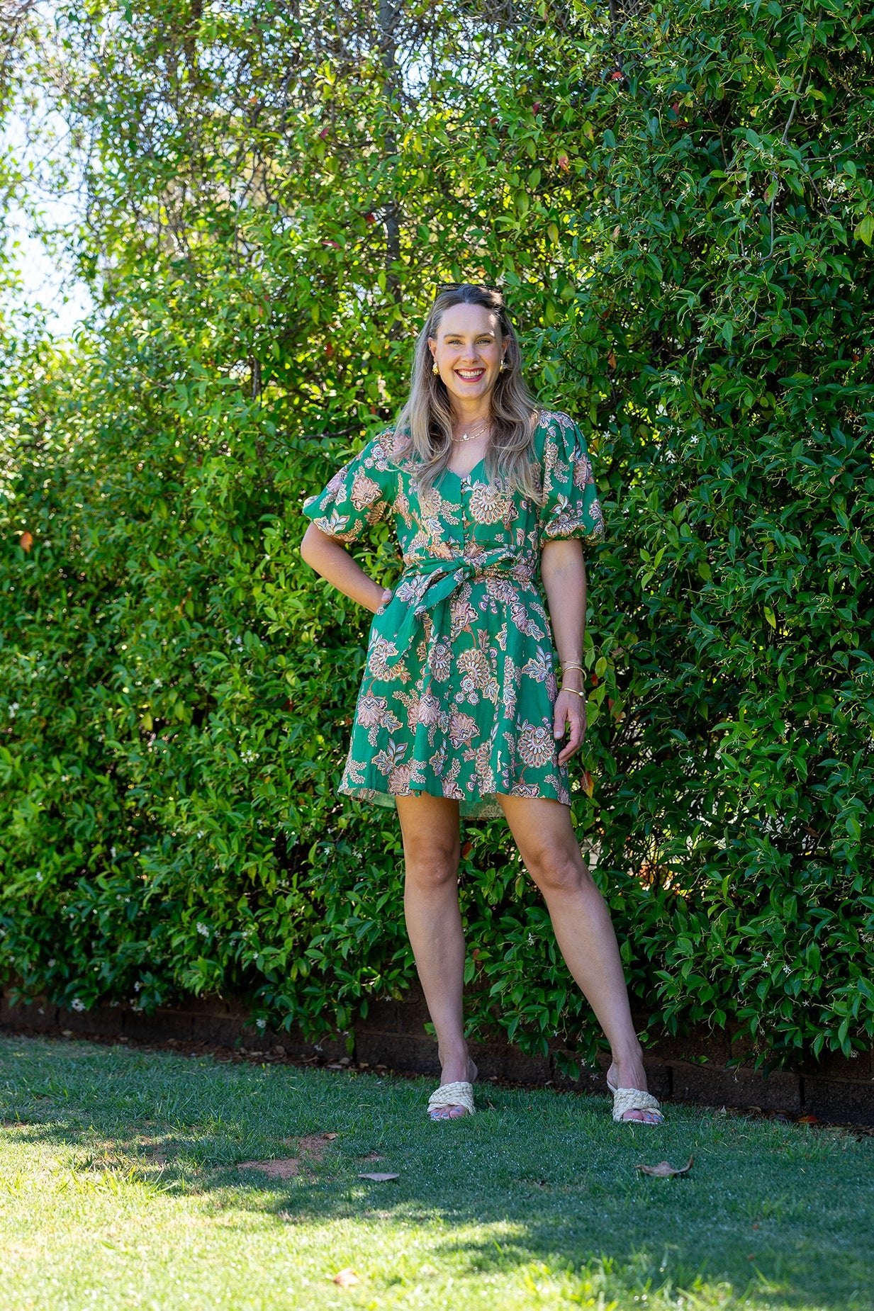Zoe Kratzmann Quota Dress in K'gari Palm Green - Women's Flowy Summer Maxi Dress for Beach Vacation & Tropical Getaways