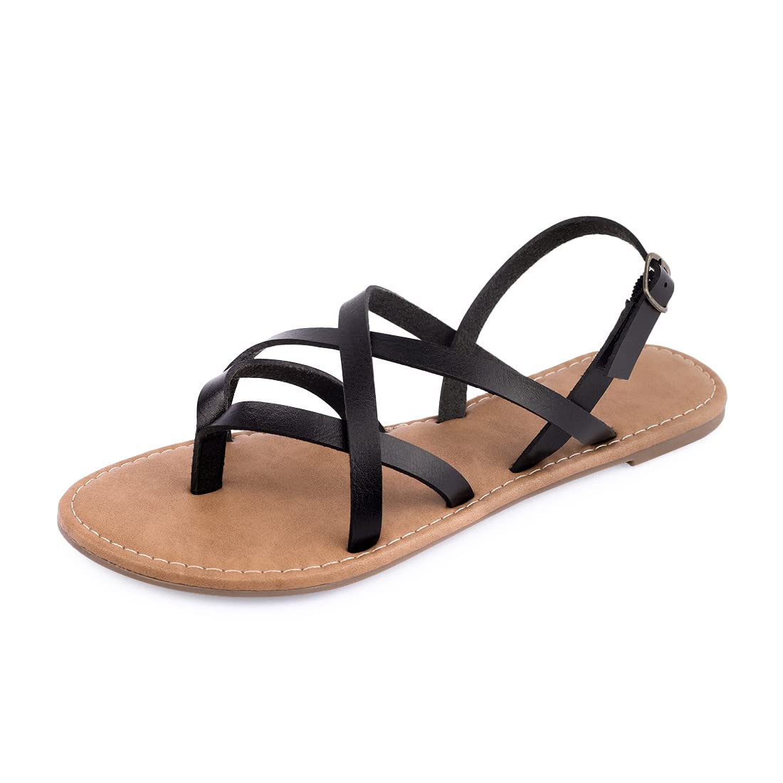 Women's Gladiator Flat Sandals - Fisherman Strappy Ankle Strap Sandals for Summer | Comfortable Casual Walking Beach Vacation Shoes