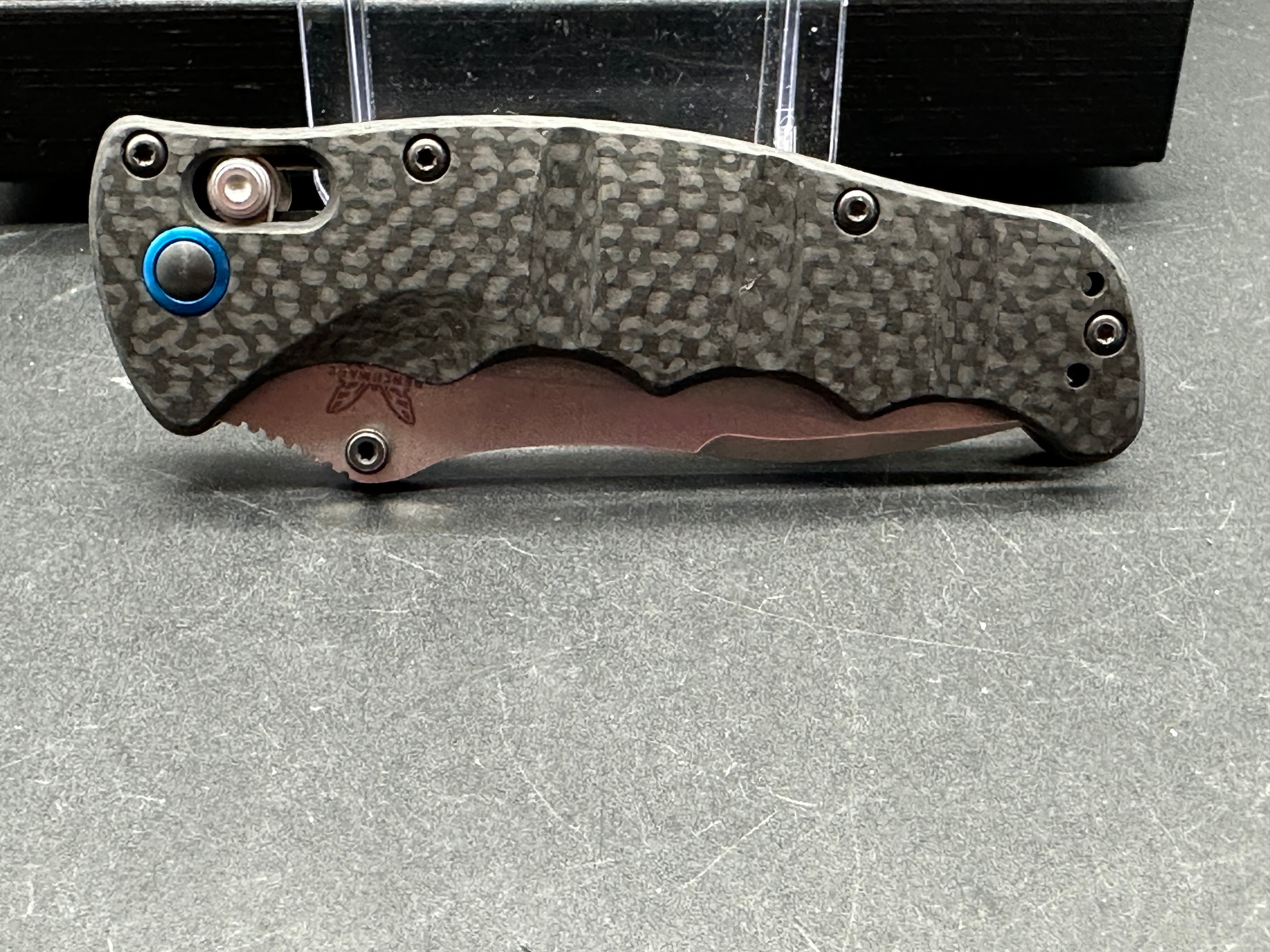 Benchmade Nakamura Carbon Fiber Folding Knife - S90V Steel Blade, Lightweight & Durable - Perfect for EDC, Outdoor Adventures & Tactical Use