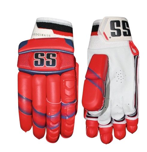 SS IPL Batting Gloves - Cricket Sports Gloves for Men (Red) - Perfect for Cricket Matches, Training & Practice Sessions