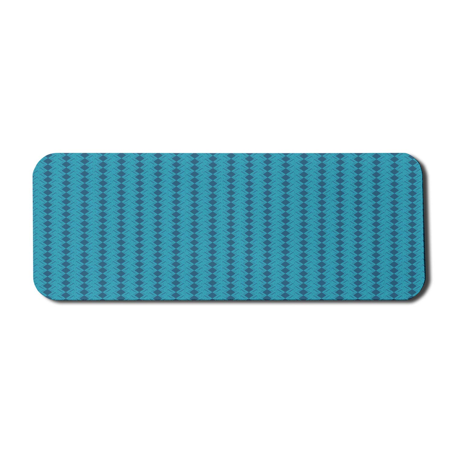 Ambesonne Abstract Computer Mouse Pad - Bohemian Diamond Pattern Non-Slip Rubber Gaming Mousepad (31