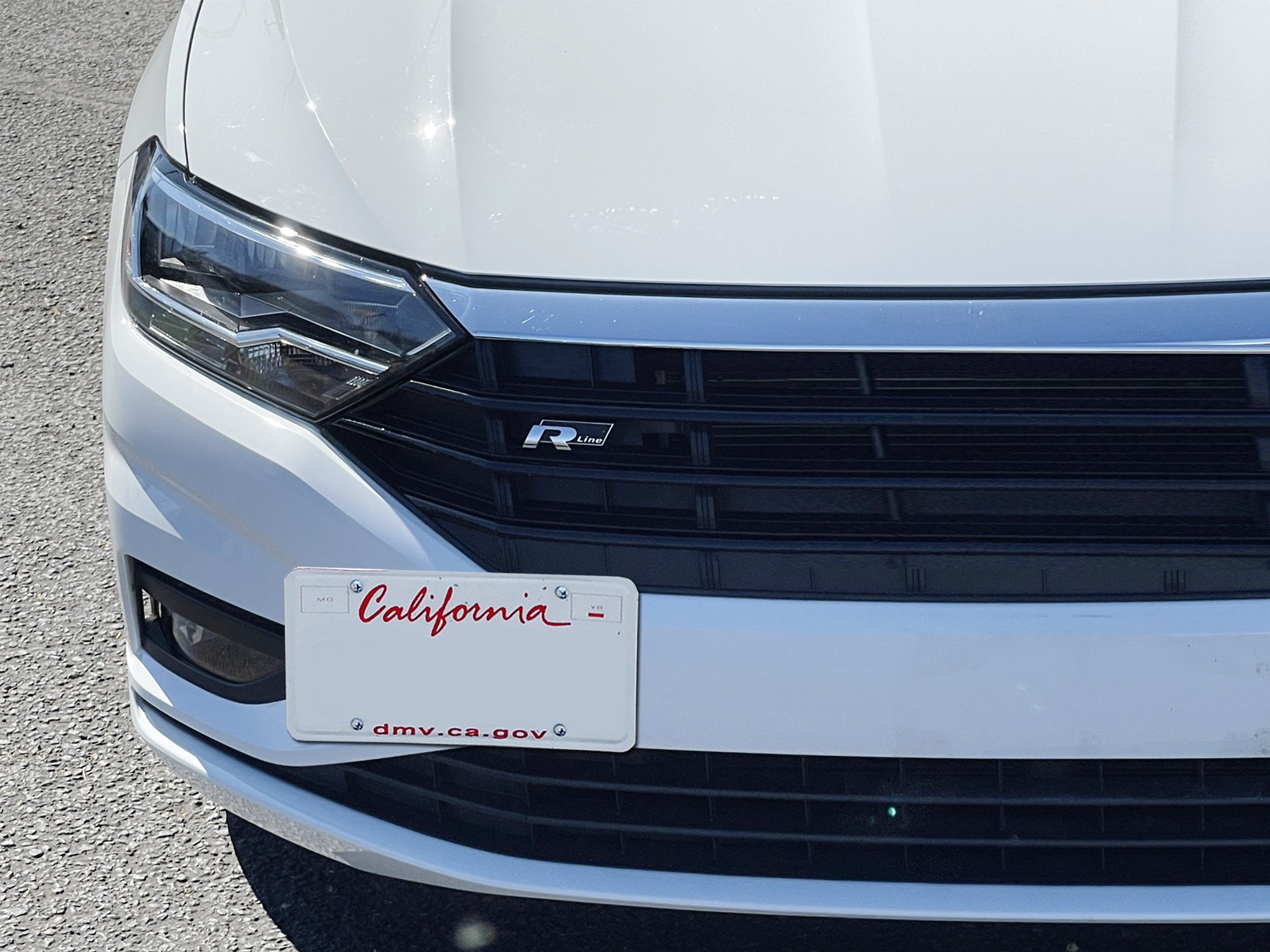 VW Jetta 2019-2023 Front Bumper Tow Hook License Plate Mounting Bracket - Heavy Duty Universal Fit for Aftermarket Plates - Perfect for Car Shows & State Compliance