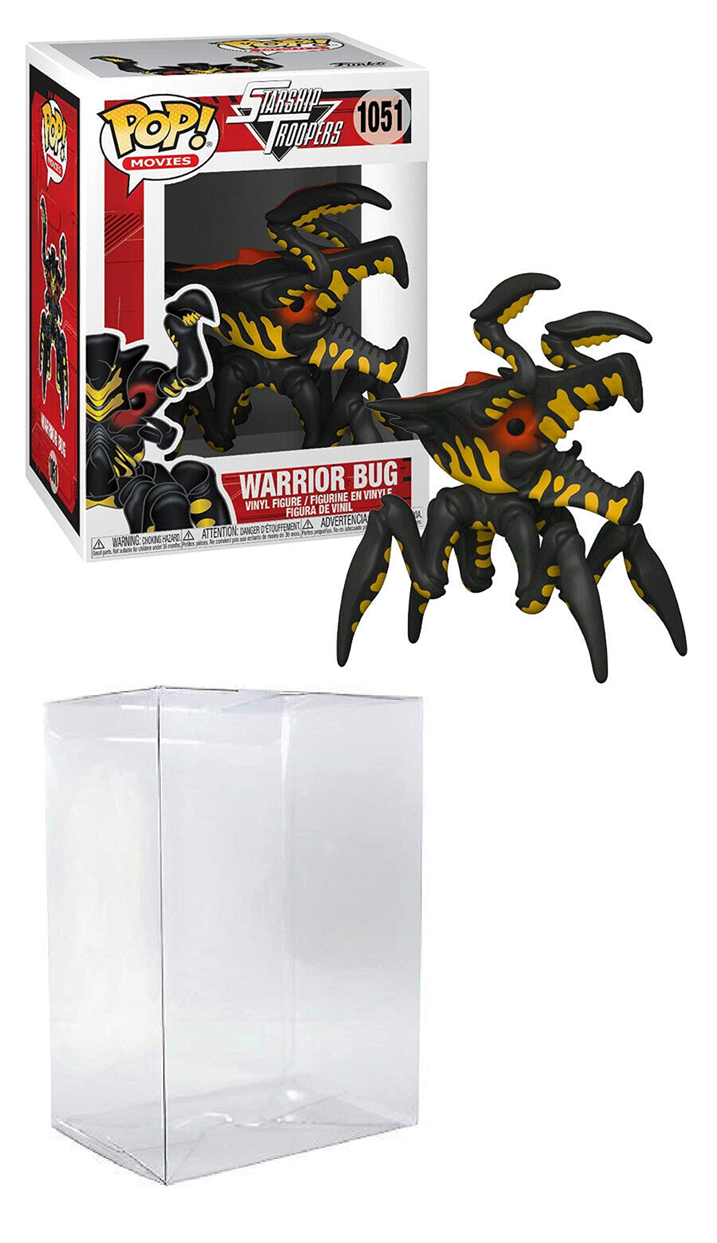 Funko Pop Movies Starship Troopers Warrior Bug #1051 Vinyl Collectible Figure with EcoTek Protector Case - Perfect for Display, Movie Fans & Sci-Fi Collectors