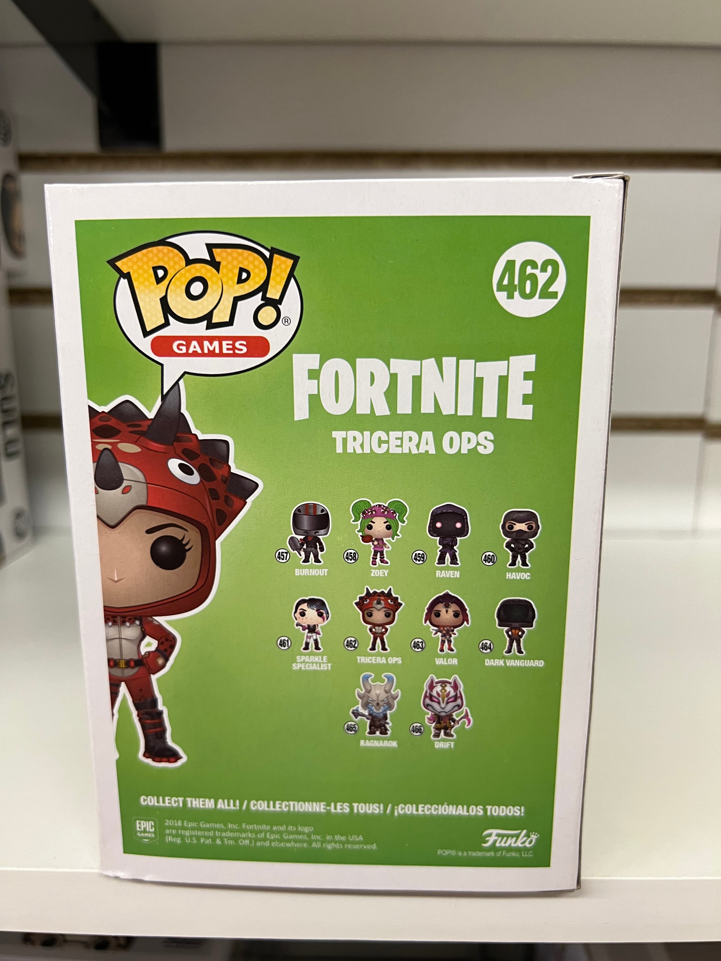 Fortnite Tricera Ops Pop! Vinyl Figure - Exclusive Collectible Gaming Merchandise for Display & Gifts | Perfect for Gamers, Collectors & Fortnite Fans