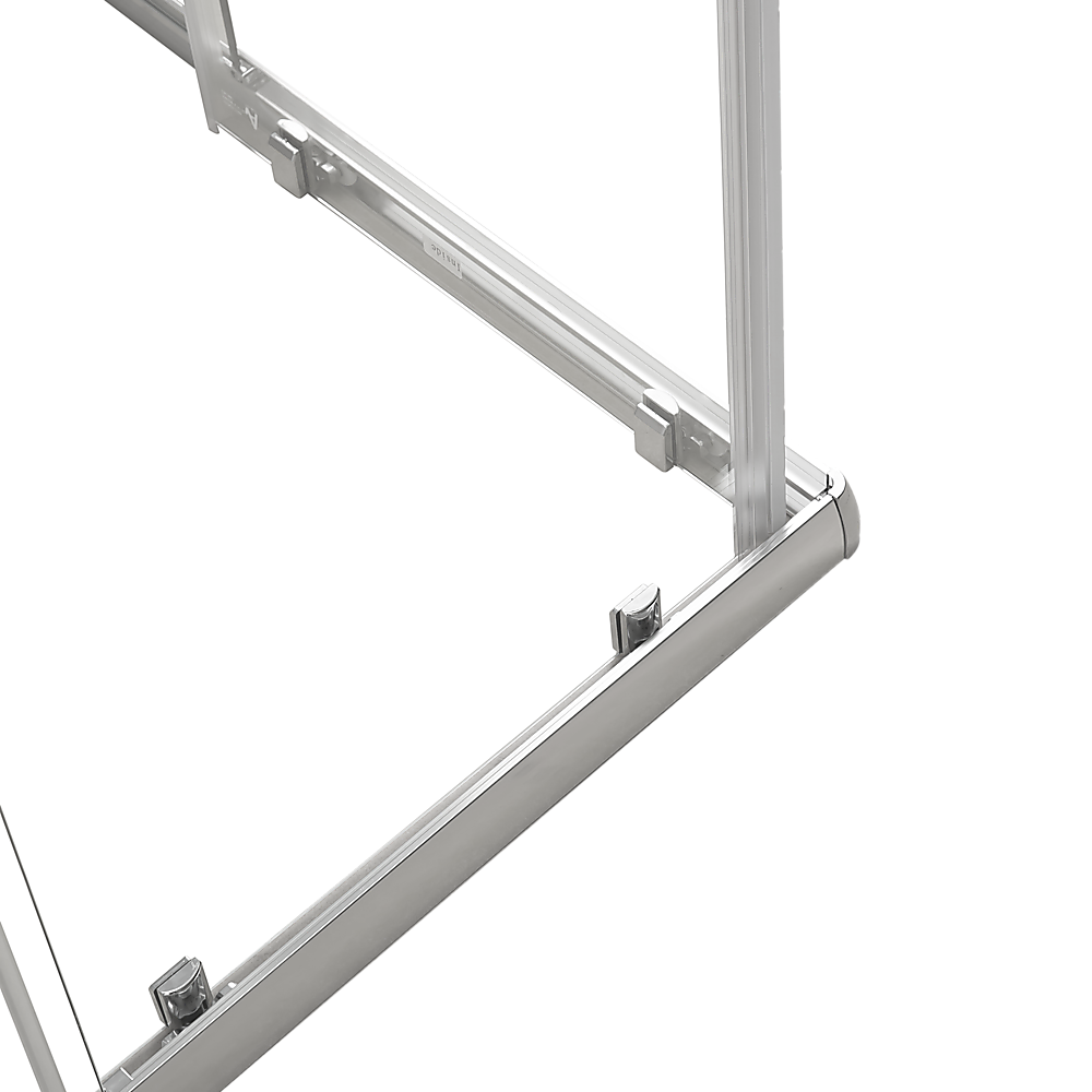Della Francesca 1000 x 900mm Sliding Door Tempered Glass Shower Screen - Nano Coating, Safety Glass for Bathroom - Perfect for Modern Homes & Spa-Like Showers